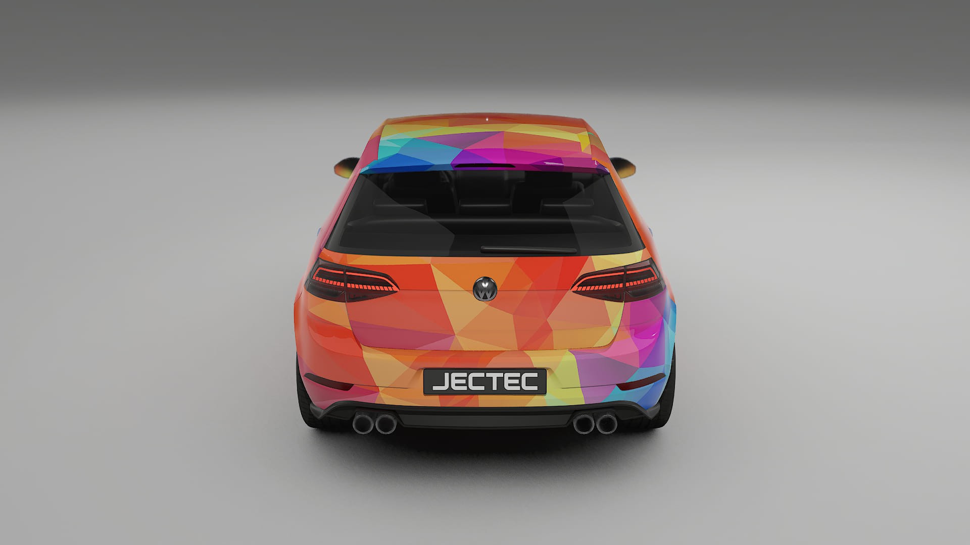 VW Golf Mk7 VECTOR VIBE – Designad Wrap PPF-sats i utskrivbar polyuretanfilm