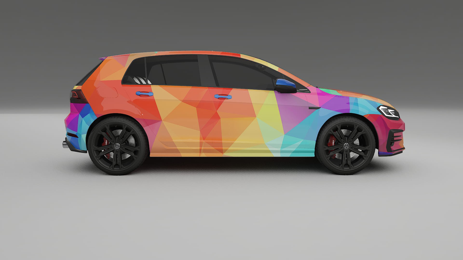 VW Golf Mk7 VECTOR VIBE – Designad Wrap PPF-sats i utskrivbar polyuretanfilm
