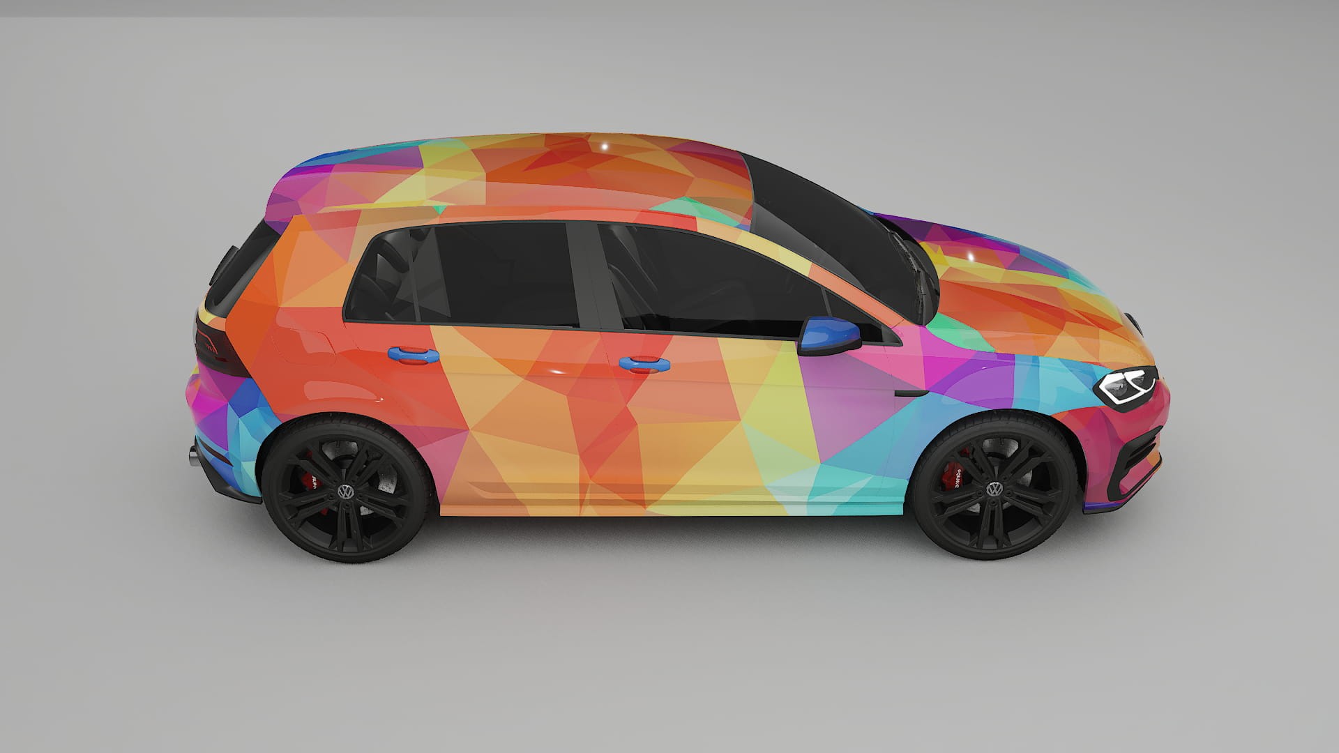 VW Golf Mk7 VECTOR VIBE – Designad Wrap PPF-sats i utskrivbar polyuretanfilm