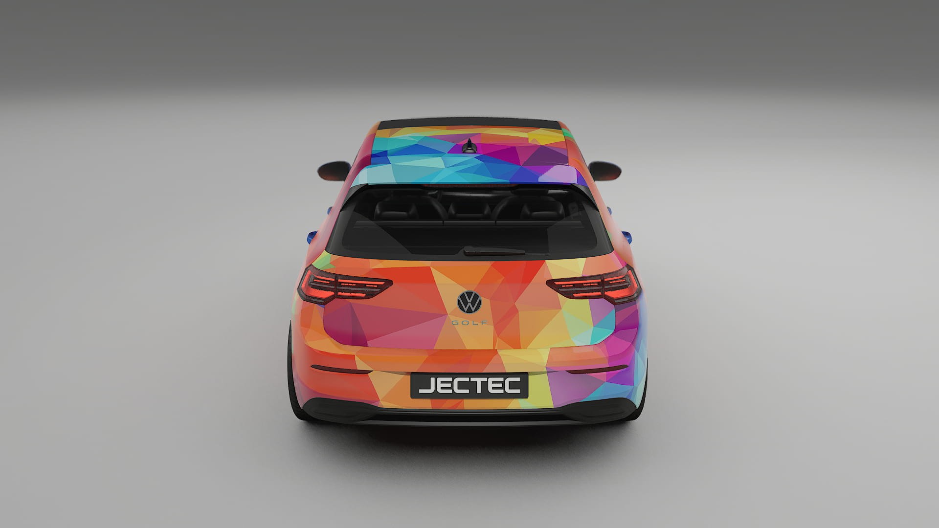 VW Golf Mk8 VECTOR VIBE – Designad Wrap PPF-sats i utskrivbar polyuretanfilm