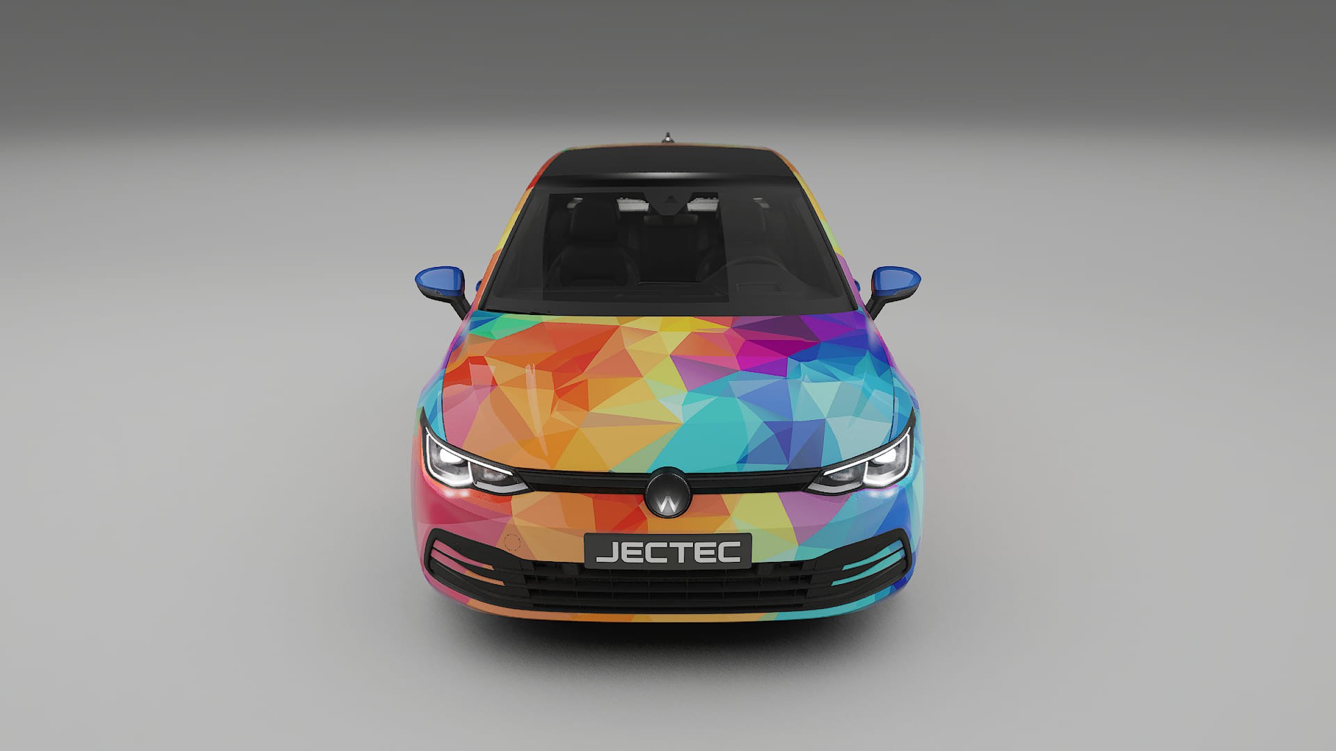 VW Golf Mk8 VECTOR VIBE – Designad Wrap PPF-sats i utskrivbar polyuretanfilm