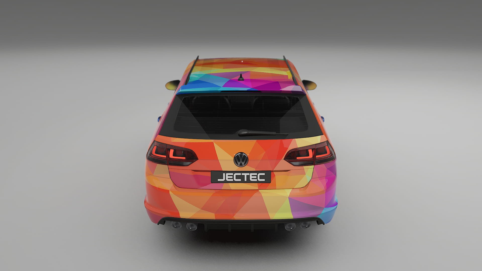 VW Golf Variant Mk7 VECTOR VIBE – Designad Wrap PPF-sats i utskrivbar polyuretanfilm