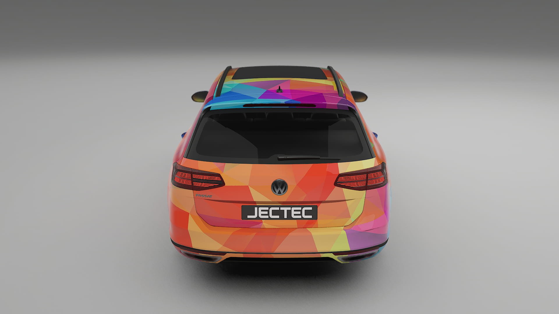 VW Passat VariantR B8 VECTOR VIBE – Designad Wrap PPF-sats i utskrivbar polyuretanfilm