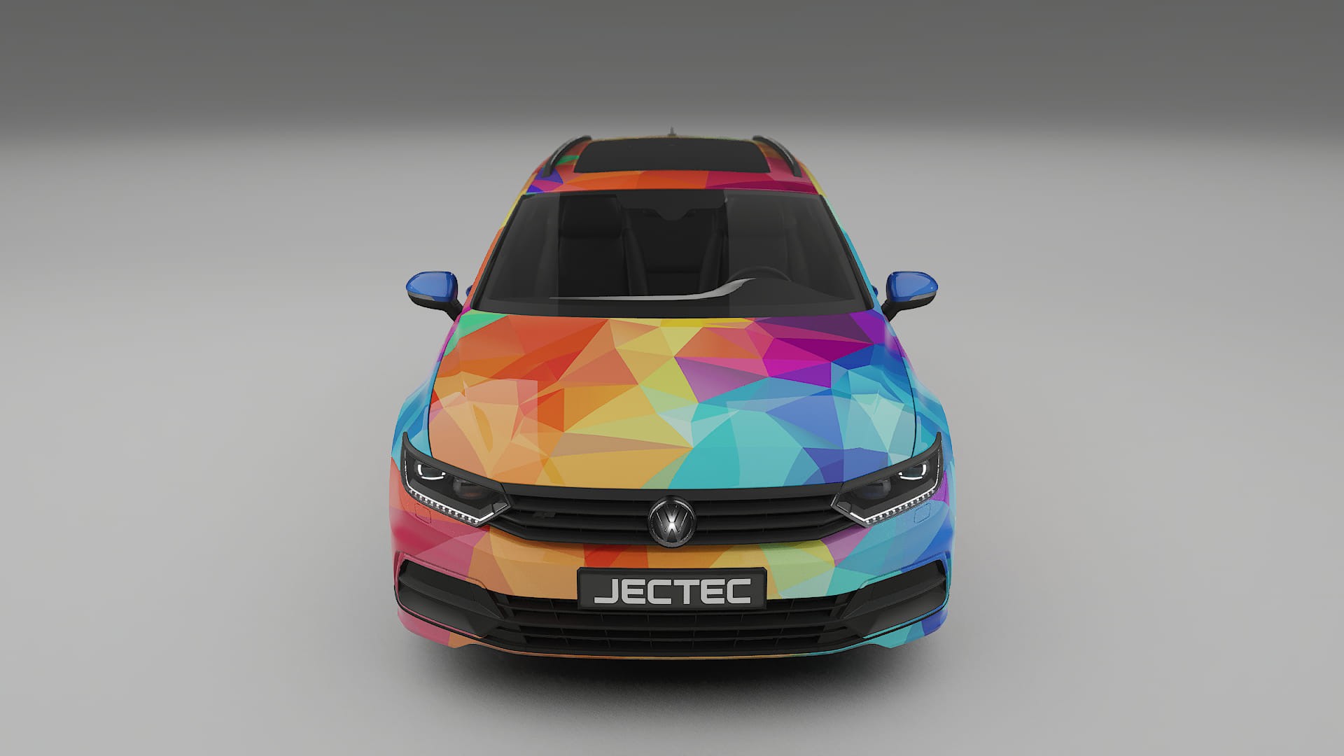 VW Passat VariantR B8 VECTOR VIBE – Designad Wrap PPF-sats i utskrivbar polyuretanfilm