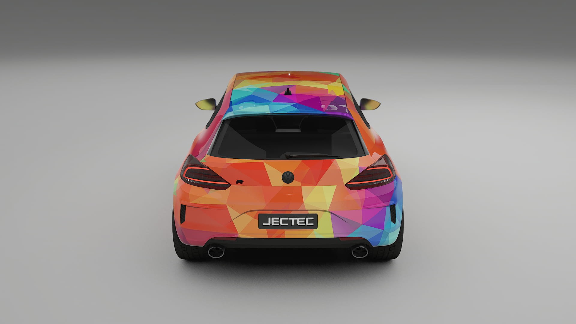 VW Scirocco R III VECTOR VIBE – Designad Wrap PPF-sats i utskrivbar polyuretanfilm