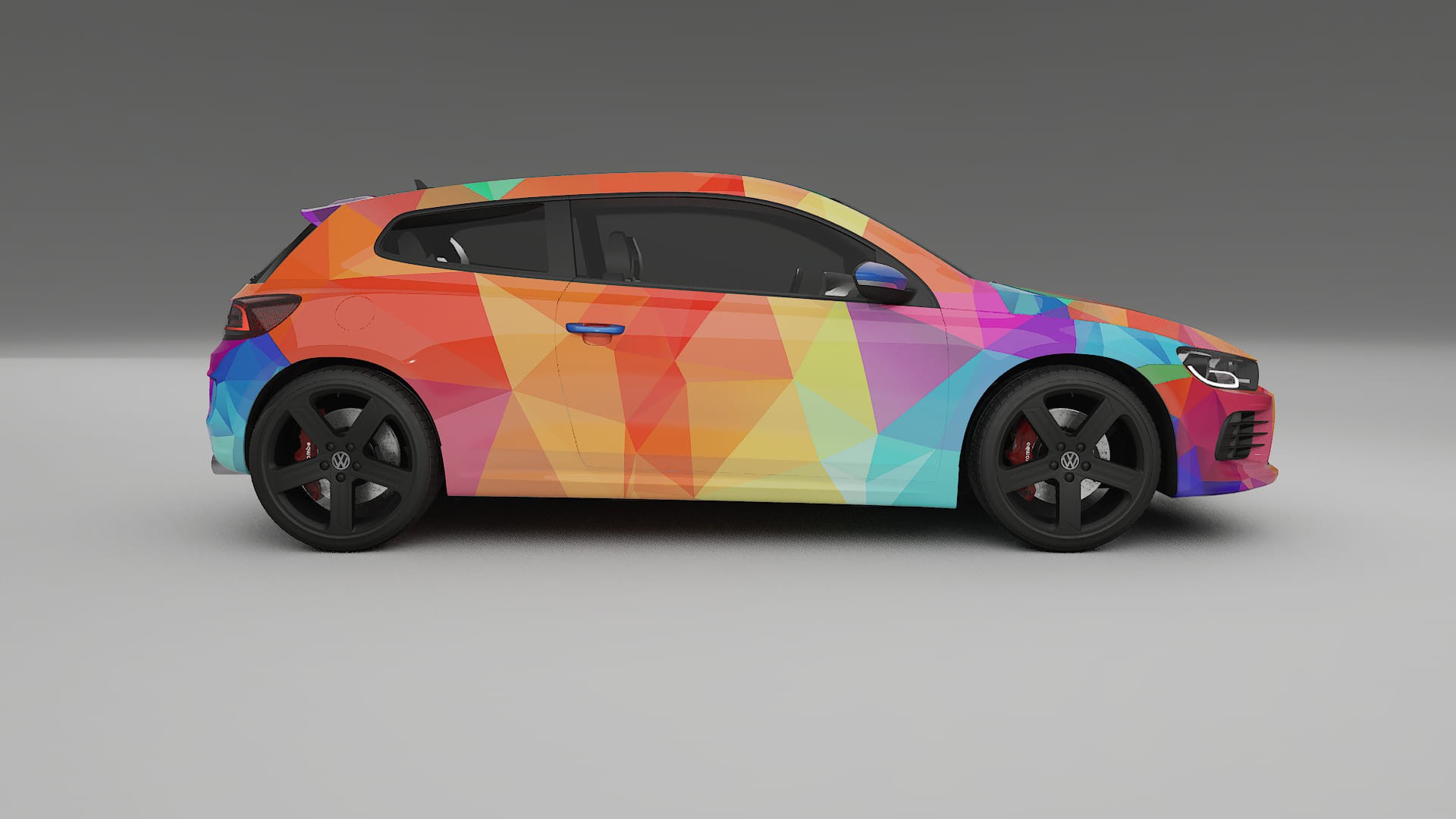 VW Scirocco R III VECTOR VIBE – Designad Wrap PPF-sats i utskrivbar polyuretanfilm