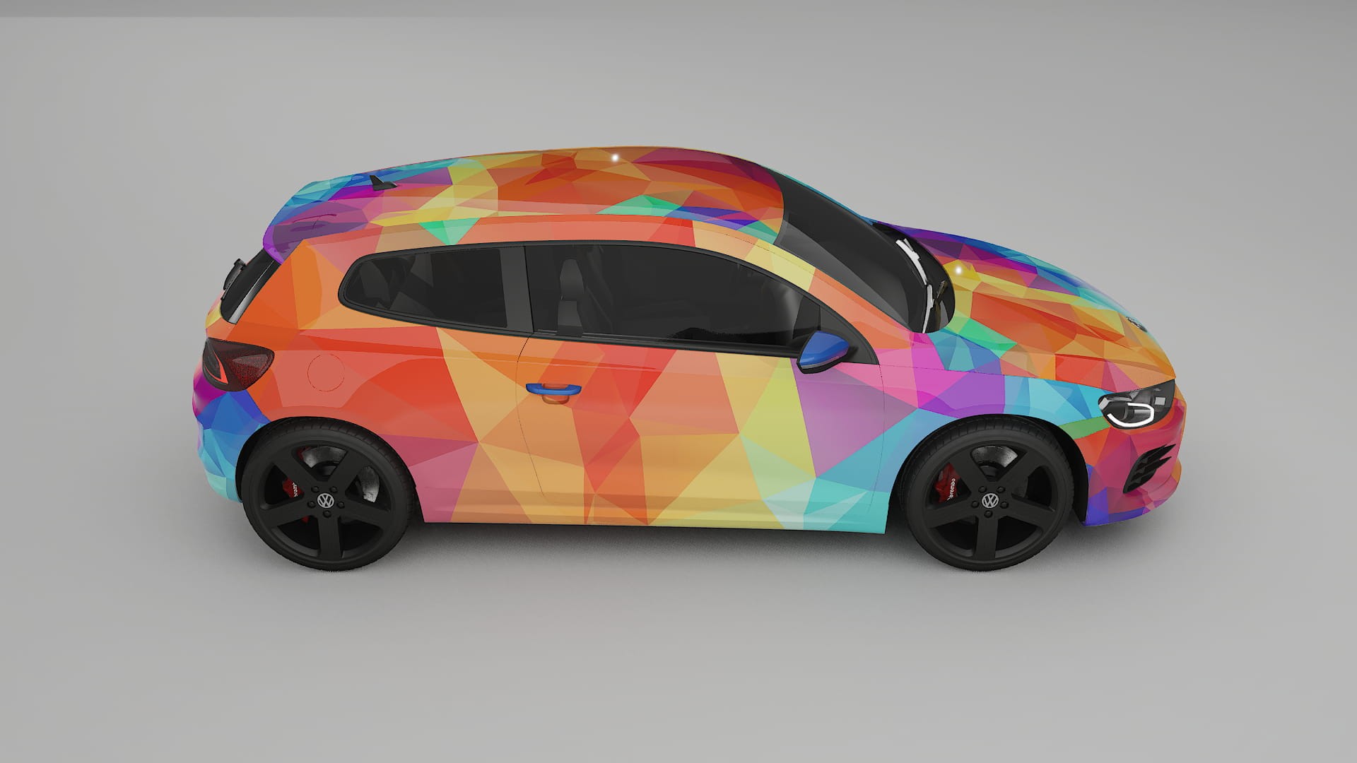 VW Scirocco R III VECTOR VIBE – Designad Wrap PPF-sats i utskrivbar polyuretanfilm