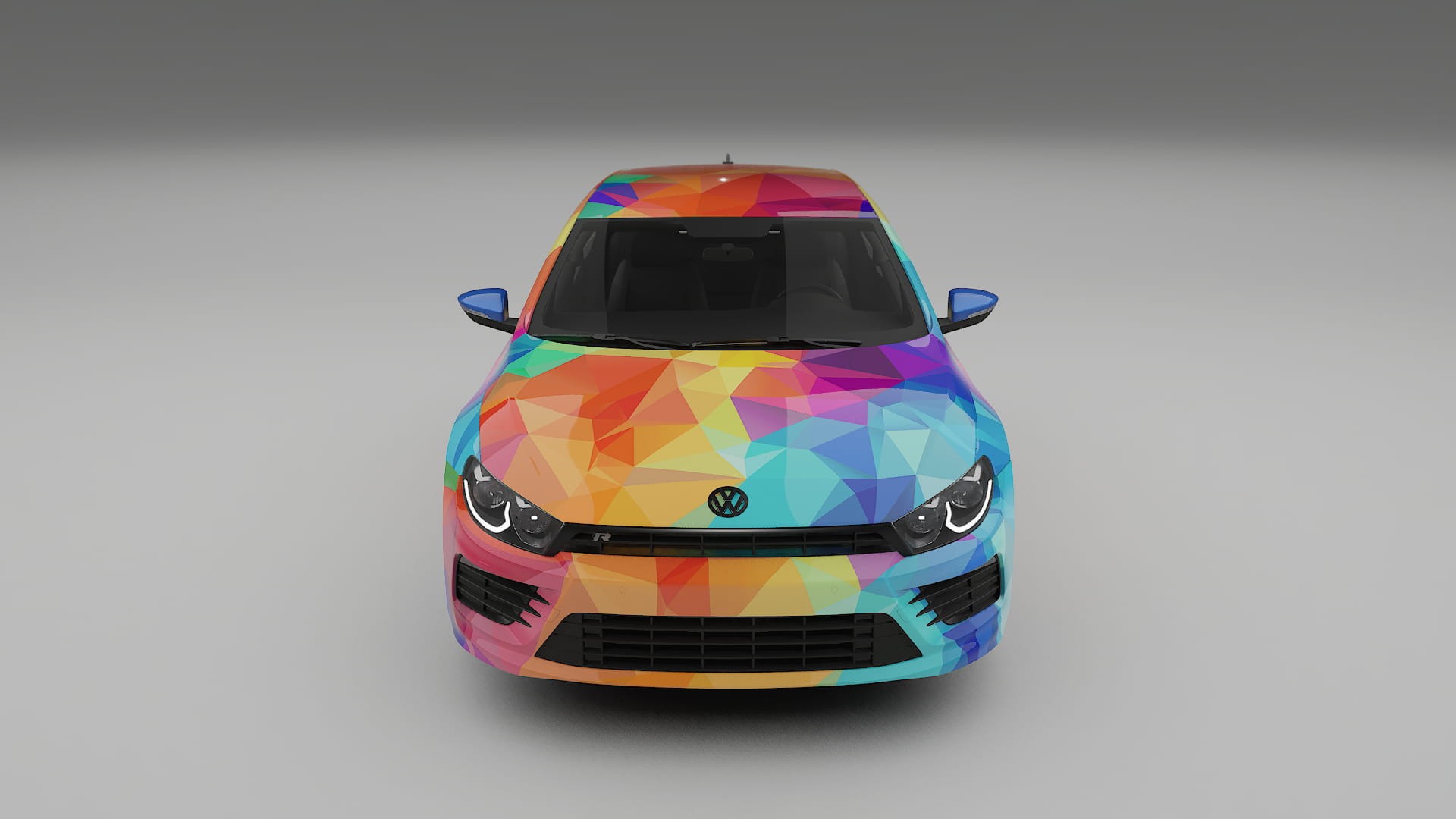 VW Scirocco R III VECTOR VIBE – Designad Wrap PPF-sats i utskrivbar polyuretanfilm