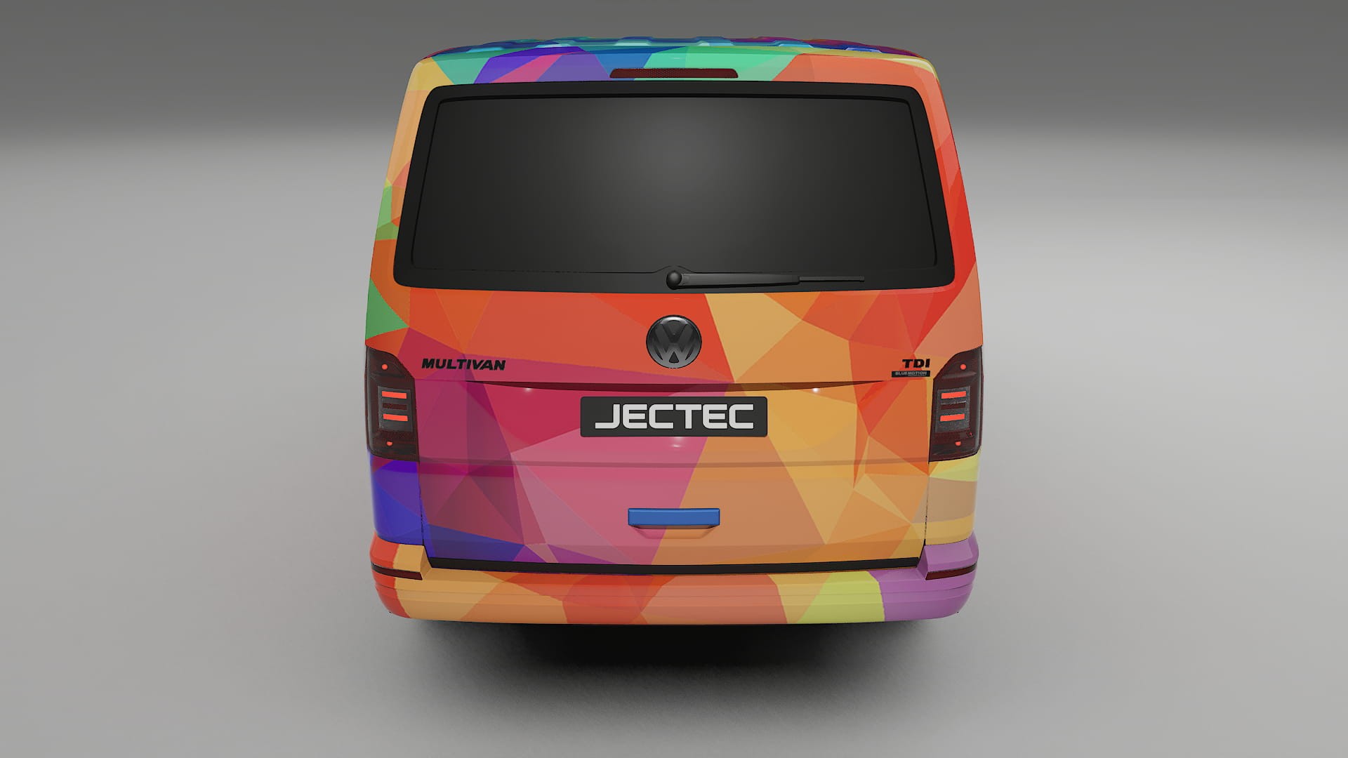 VW Transporter T6 Multivan VECTOR VIBE – Designad Wrap PPF-sats i utskrivbar polyuretanfilm