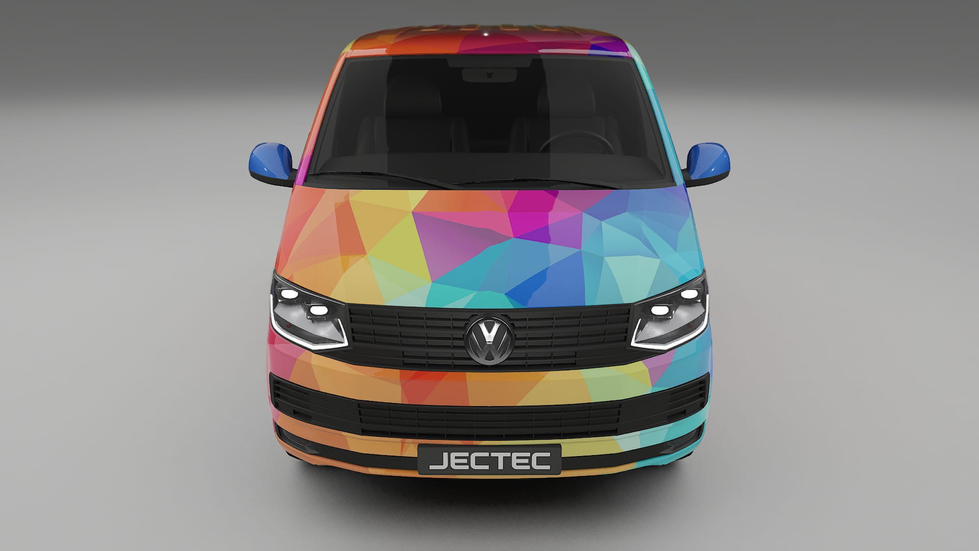 VW Transporter T6 Multivan VECTOR VIBE – Designad Wrap PPF-sats i utskrivbar polyuretanfilm