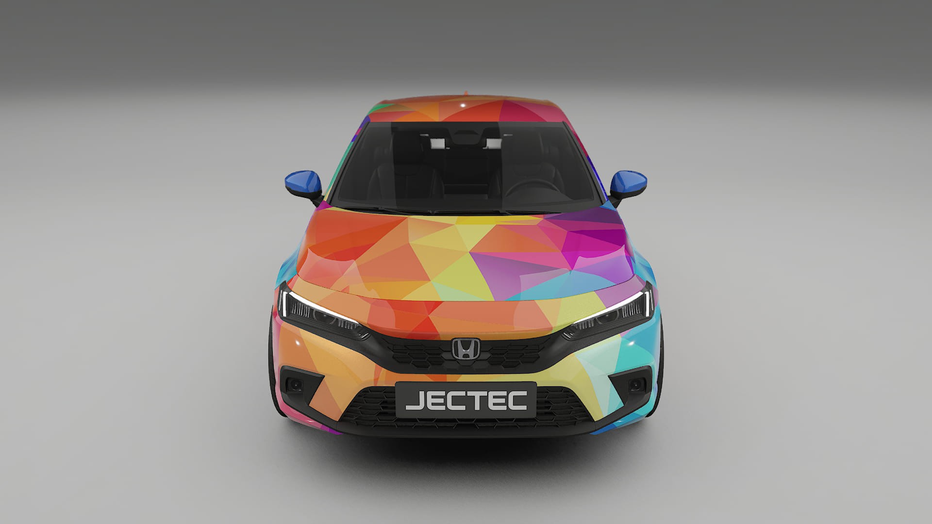 Honda Civic hatchback VECTOR VIBE – Designad Wrap PPF-sats i utskrivbar polyuretanfilm
