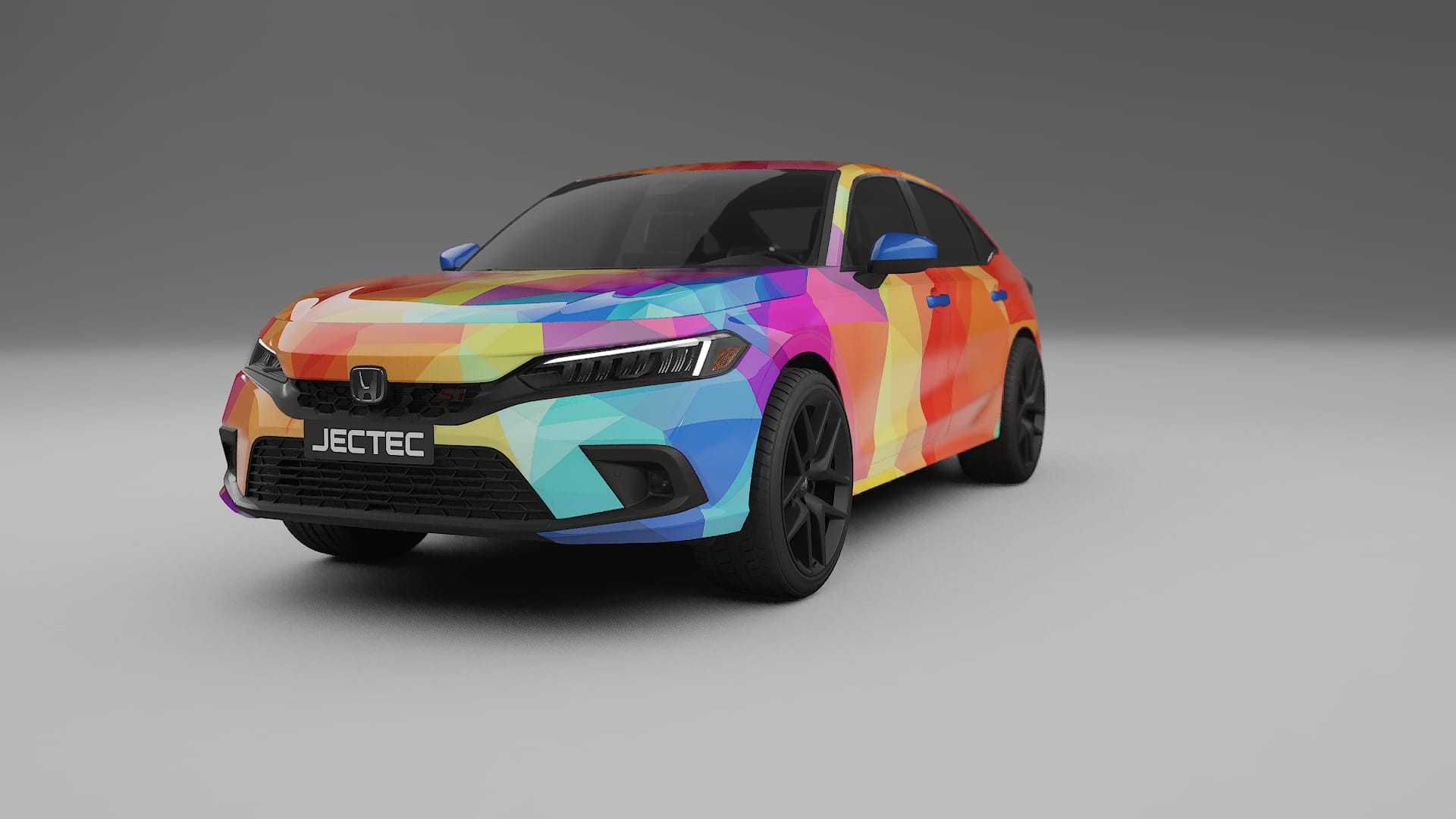 Honda Civic Si VECTOR VIBE – Designad Wrap PPF-sats i utskrivbar polyuretanfilm