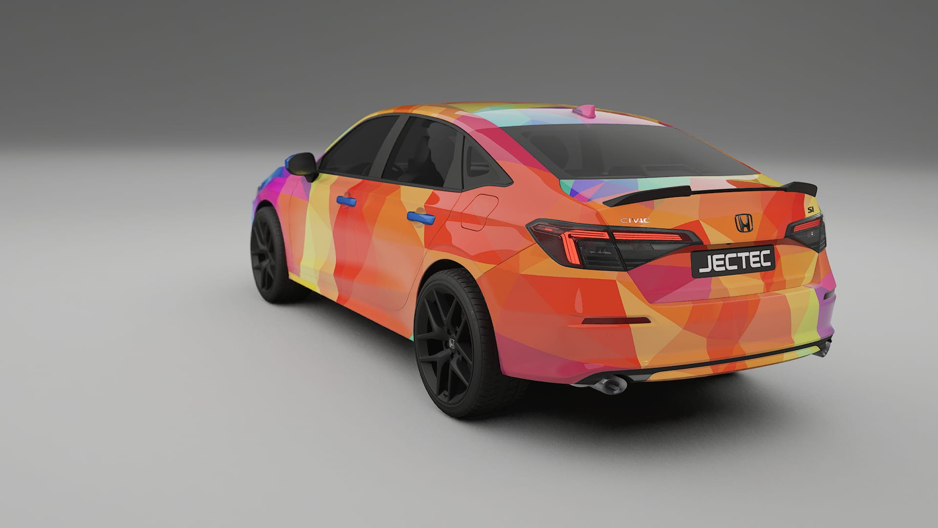 Honda Civic Si VECTOR VIBE – Designad Wrap PPF-sats i utskrivbar polyuretanfilm