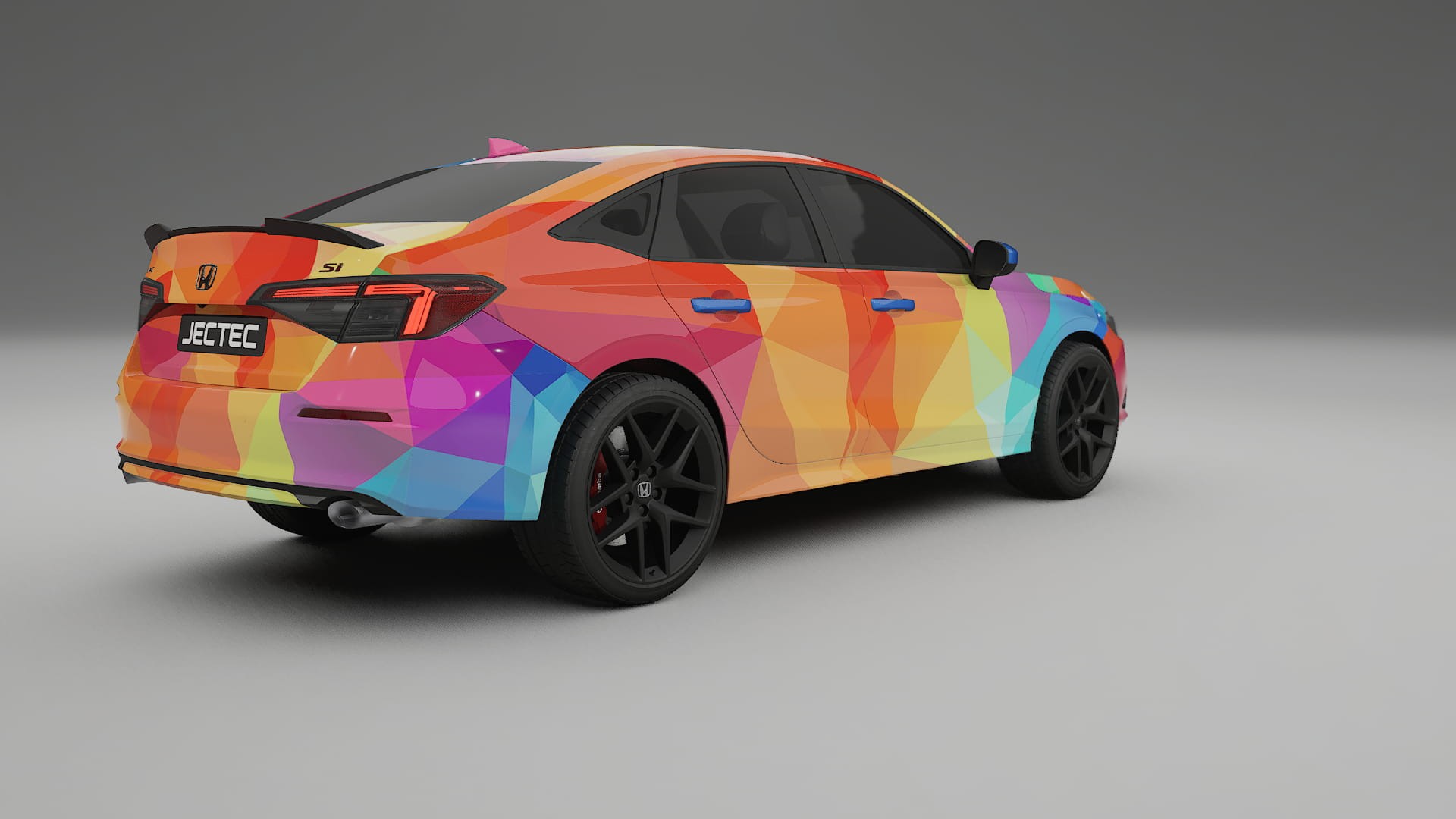 Honda Civic Si VECTOR VIBE – Designad Wrap PPF-sats i utskrivbar polyuretanfilm