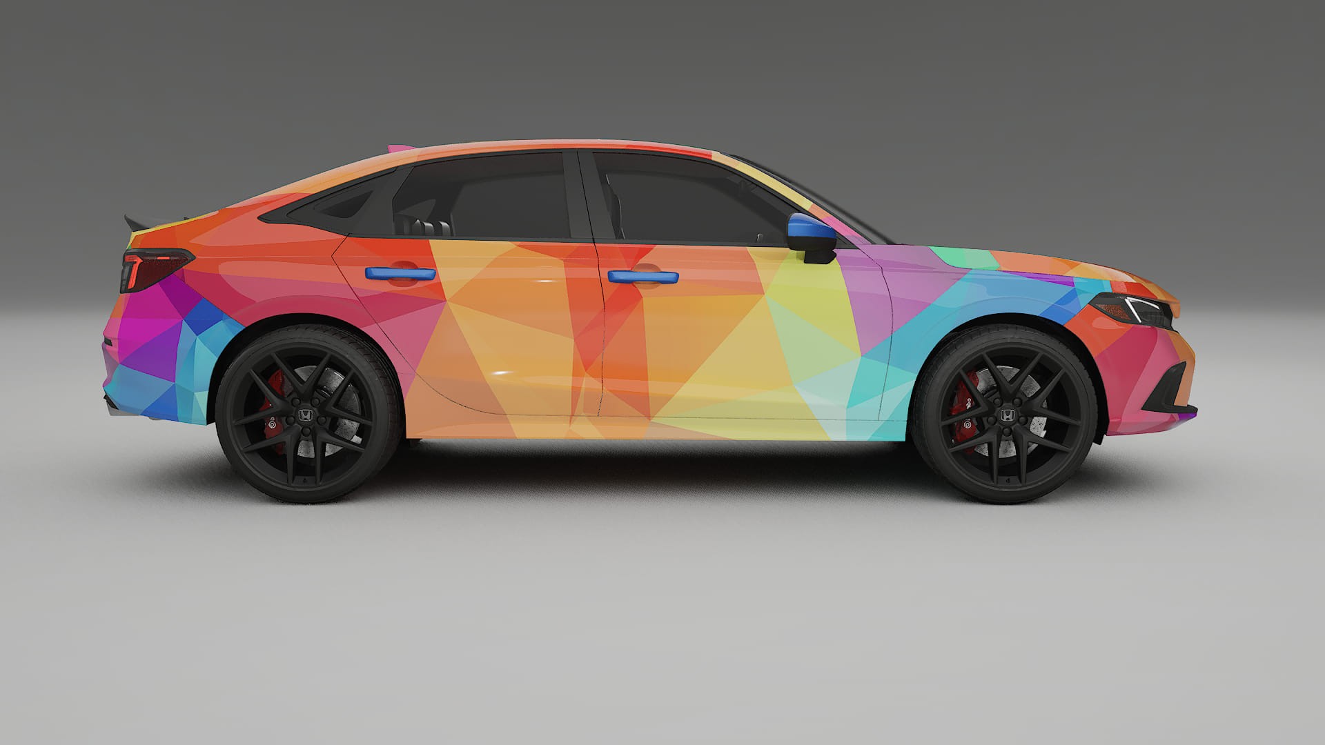 Honda Civic Si VECTOR VIBE – Designad Wrap PPF-sats i utskrivbar polyuretanfilm