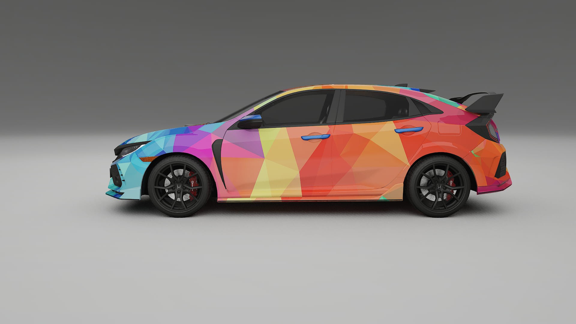 Honda Civic Type-R VECTOR VIBE – Designad Wrap PPF-sats i utskrivbar polyuretanfilm