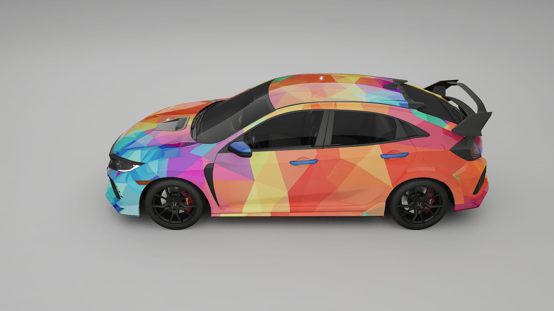 Honda Civic Type-R VECTOR VIBE – Designad Wrap PPF-sats i utskrivbar polyuretanfilm