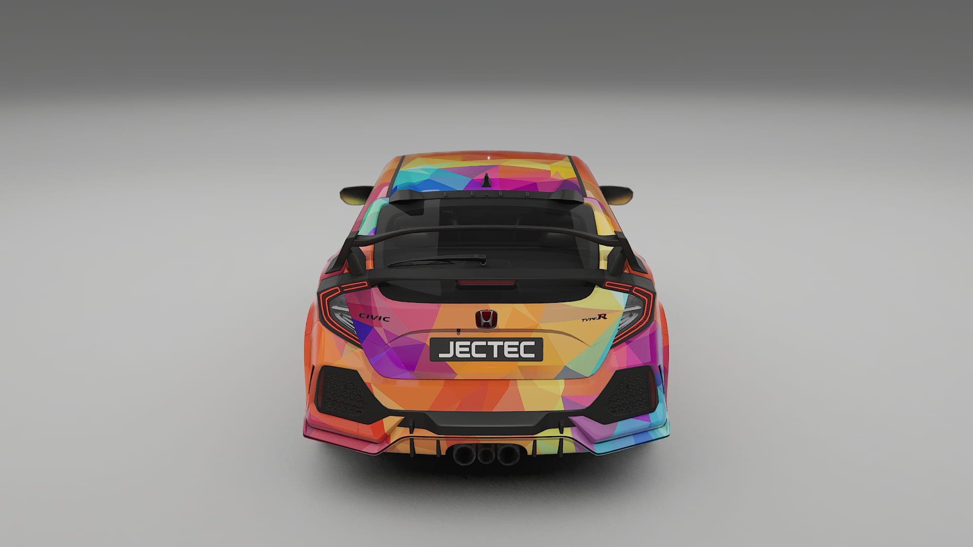 Honda Civic Type-R VECTOR VIBE – Designad Wrap PPF-sats i utskrivbar polyuretanfilm