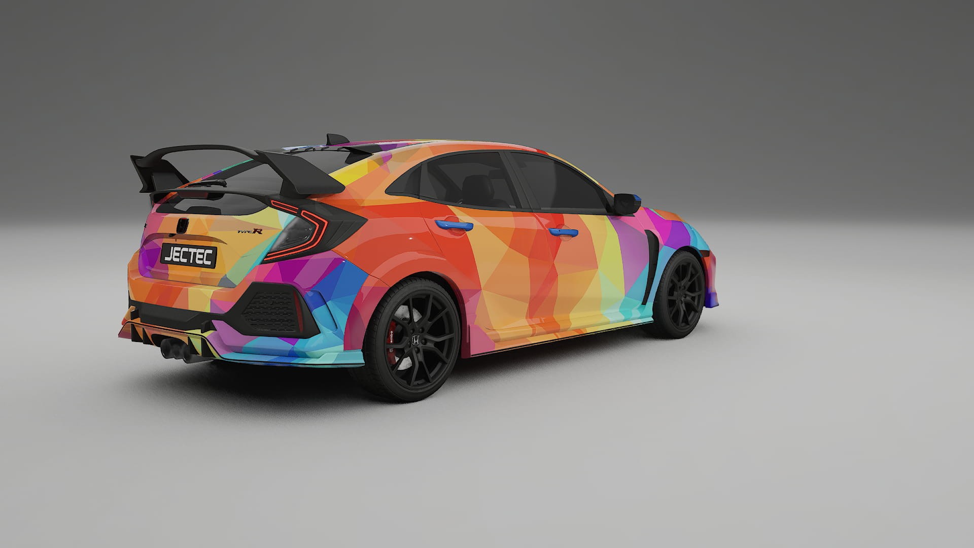 Honda Civic Type-R VECTOR VIBE – Designad Wrap PPF-sats i utskrivbar polyuretanfilm