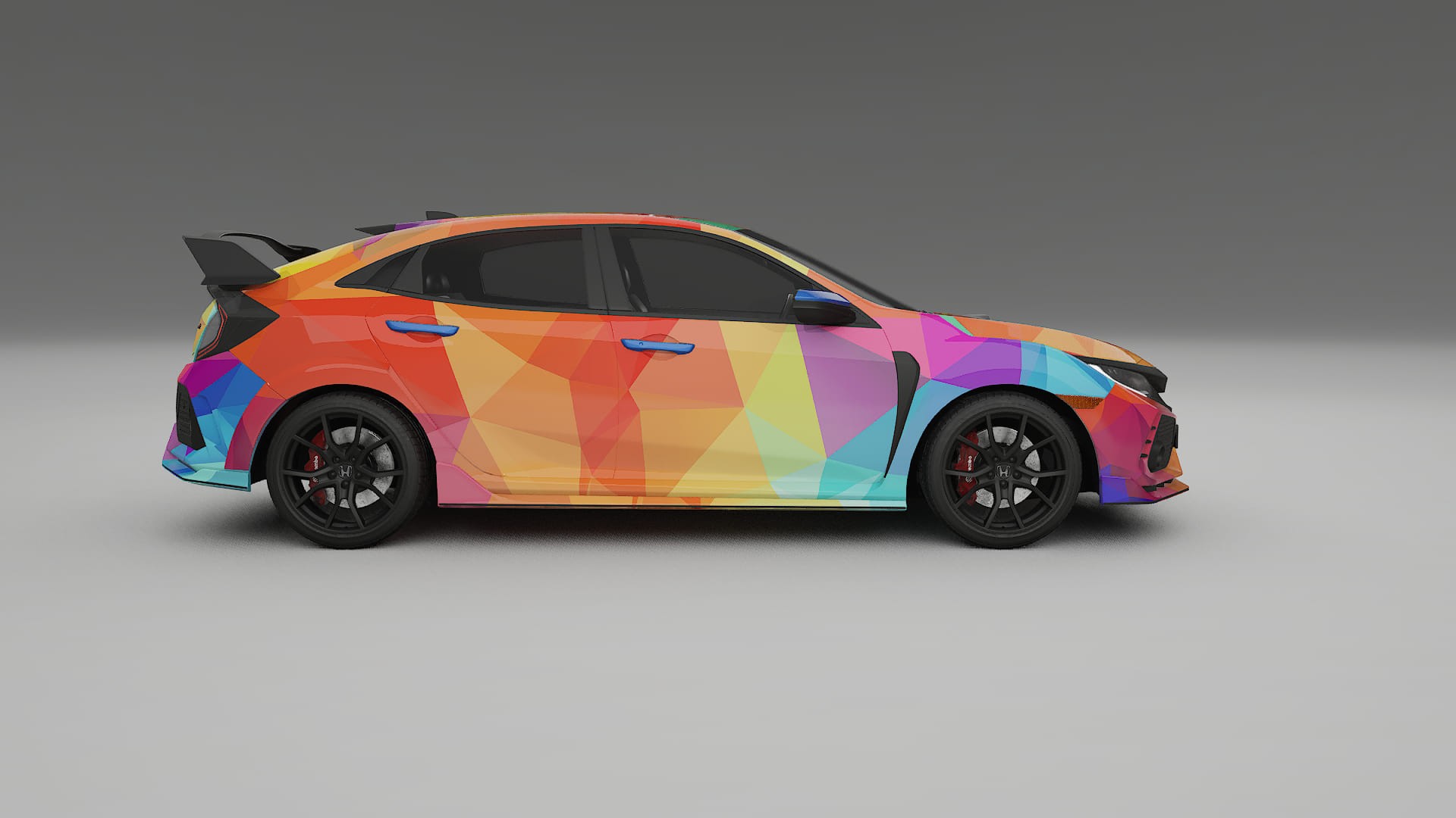 Honda Civic Type-R VECTOR VIBE – Designad Wrap PPF-sats i utskrivbar polyuretanfilm