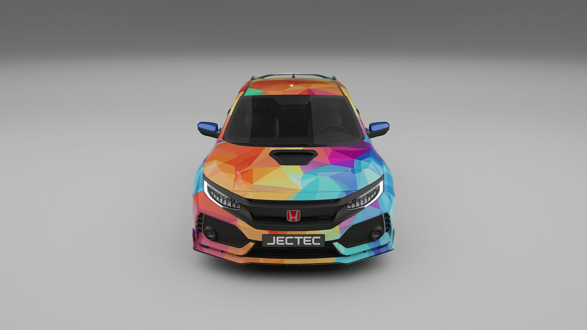Honda Civic Type-R VECTOR VIBE – Designad Wrap PPF-sats i utskrivbar polyuretanfilm