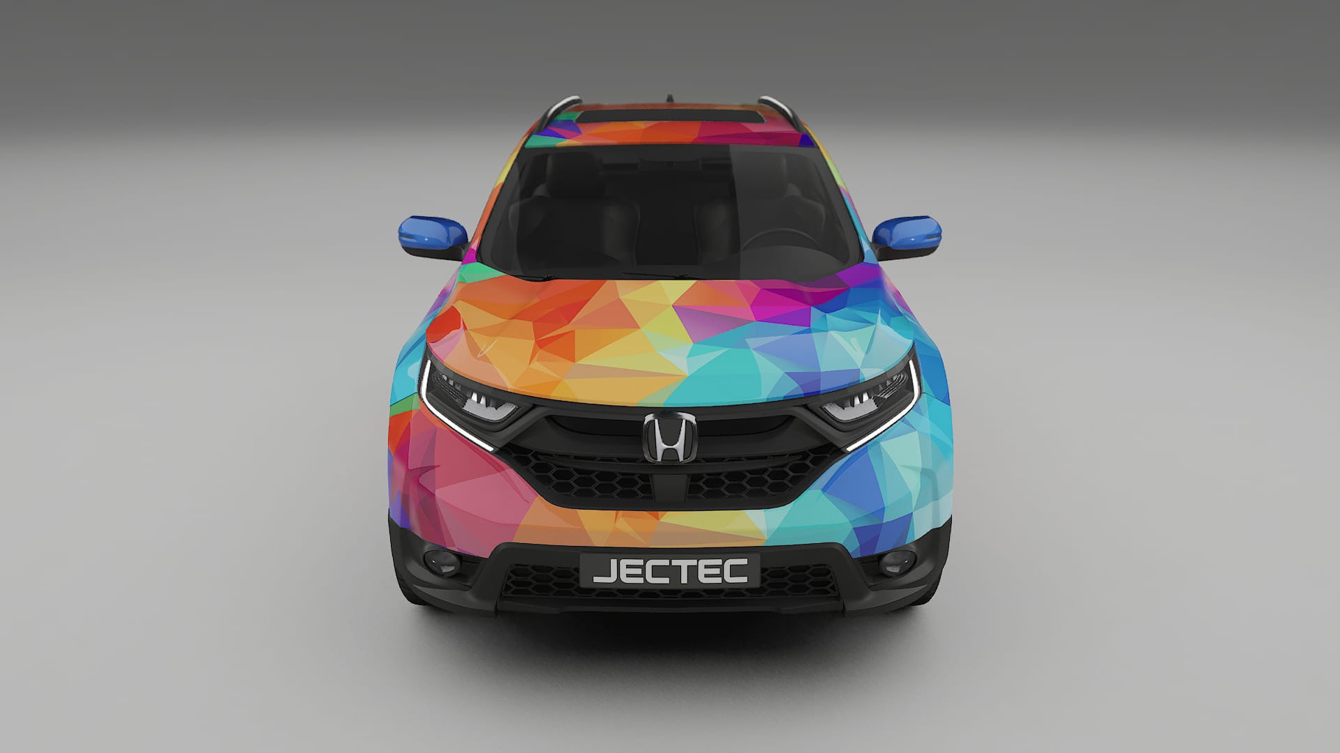 Honda CRV Touring prefacelift pre-LCI VECTOR VIBE – Designad Wrap PPF-sats i utskrivbar polyuretanfilm