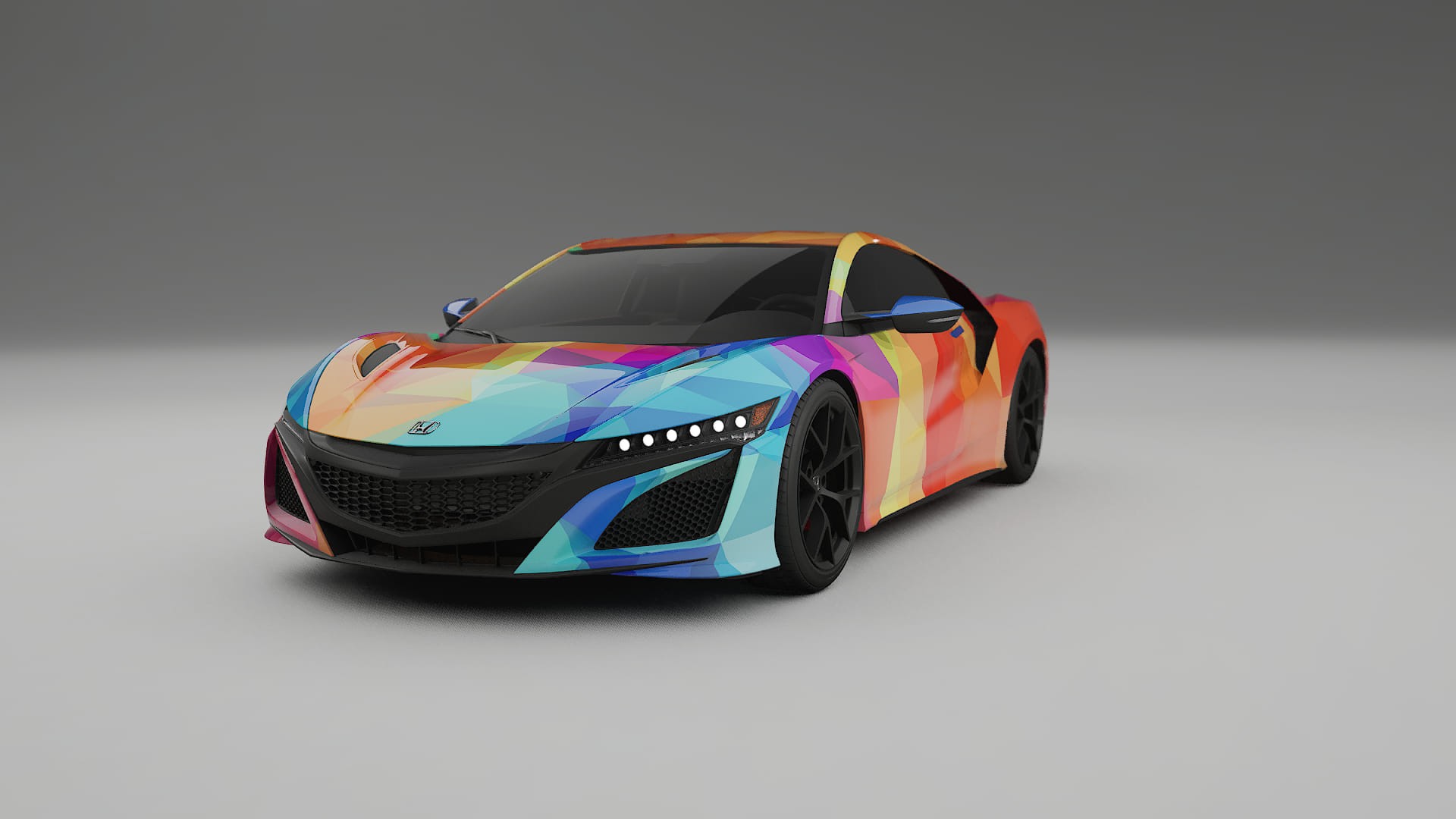 Honda NSX prefacelift pre-LCI VECTOR VIBE – Designad Wrap PPF-sats i utskrivbar polyuretanfilm