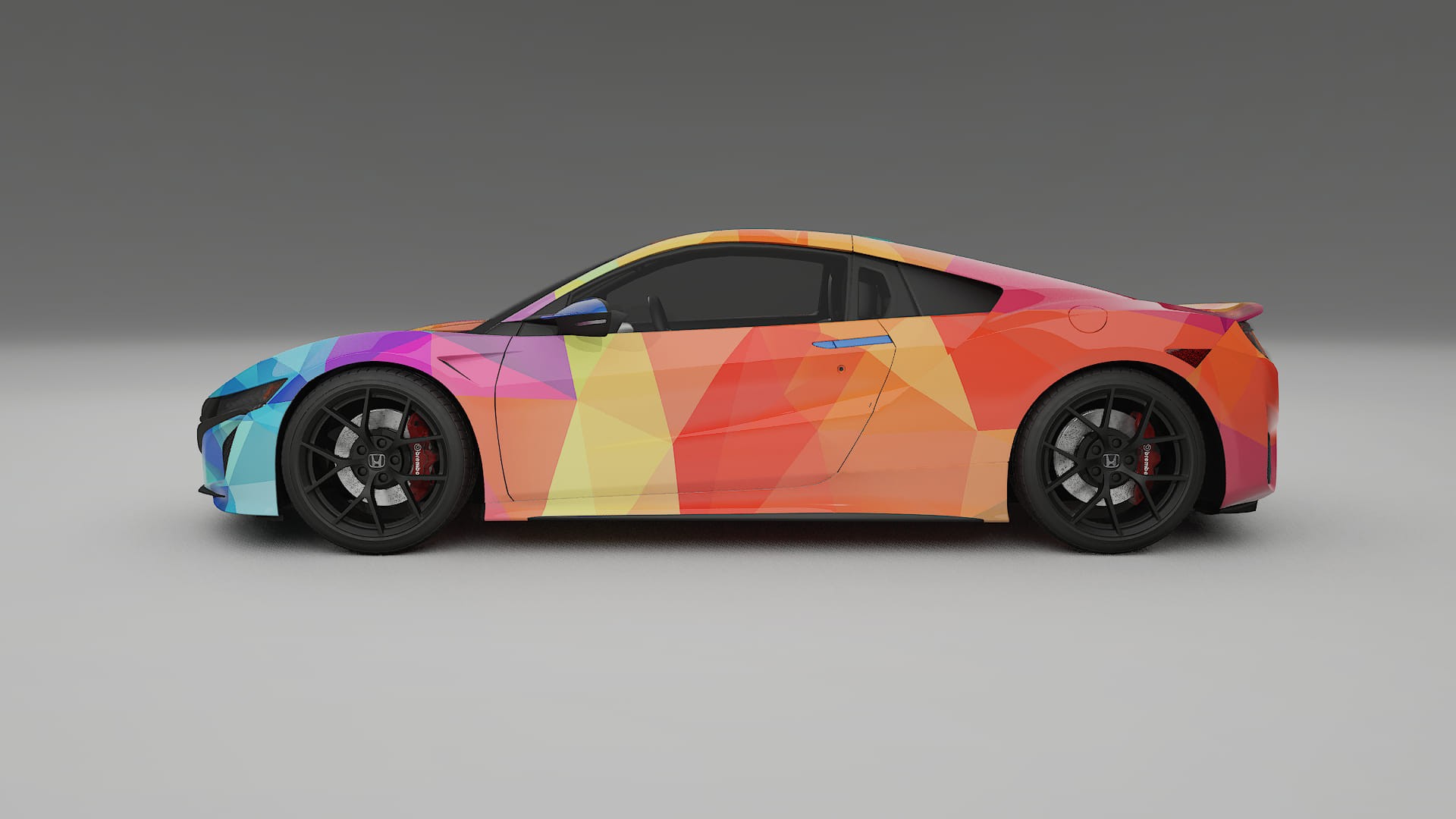 Honda NSX prefacelift pre-LCI VECTOR VIBE – Designad Wrap PPF-sats i utskrivbar polyuretanfilm