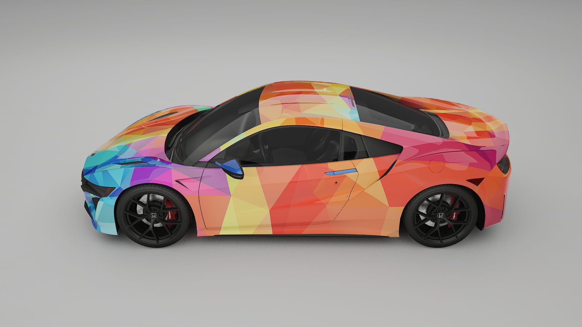 Honda NSX prefacelift pre-LCI VECTOR VIBE – Designad Wrap PPF-sats i utskrivbar polyuretanfilm