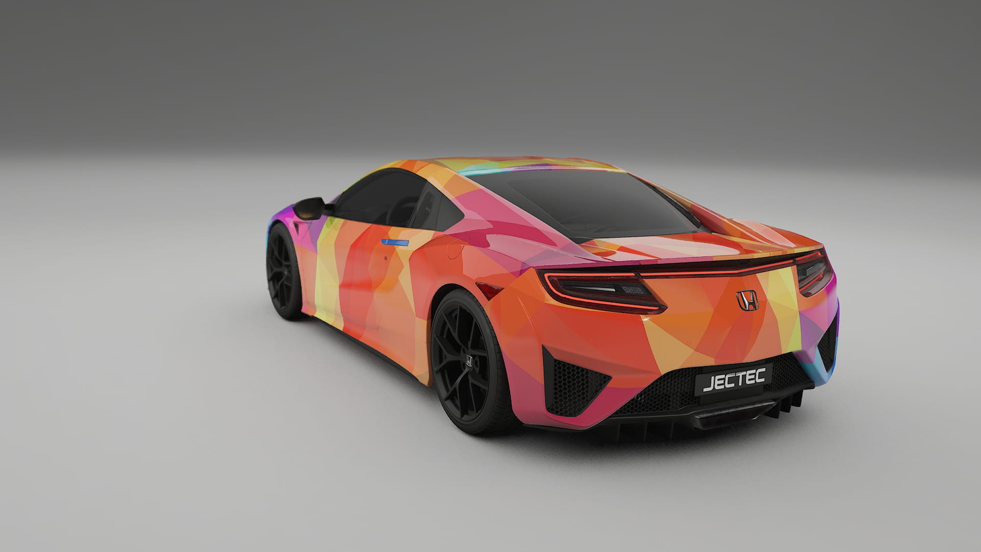Honda NSX prefacelift pre-LCI VECTOR VIBE – Designad Wrap PPF-sats i utskrivbar polyuretanfilm