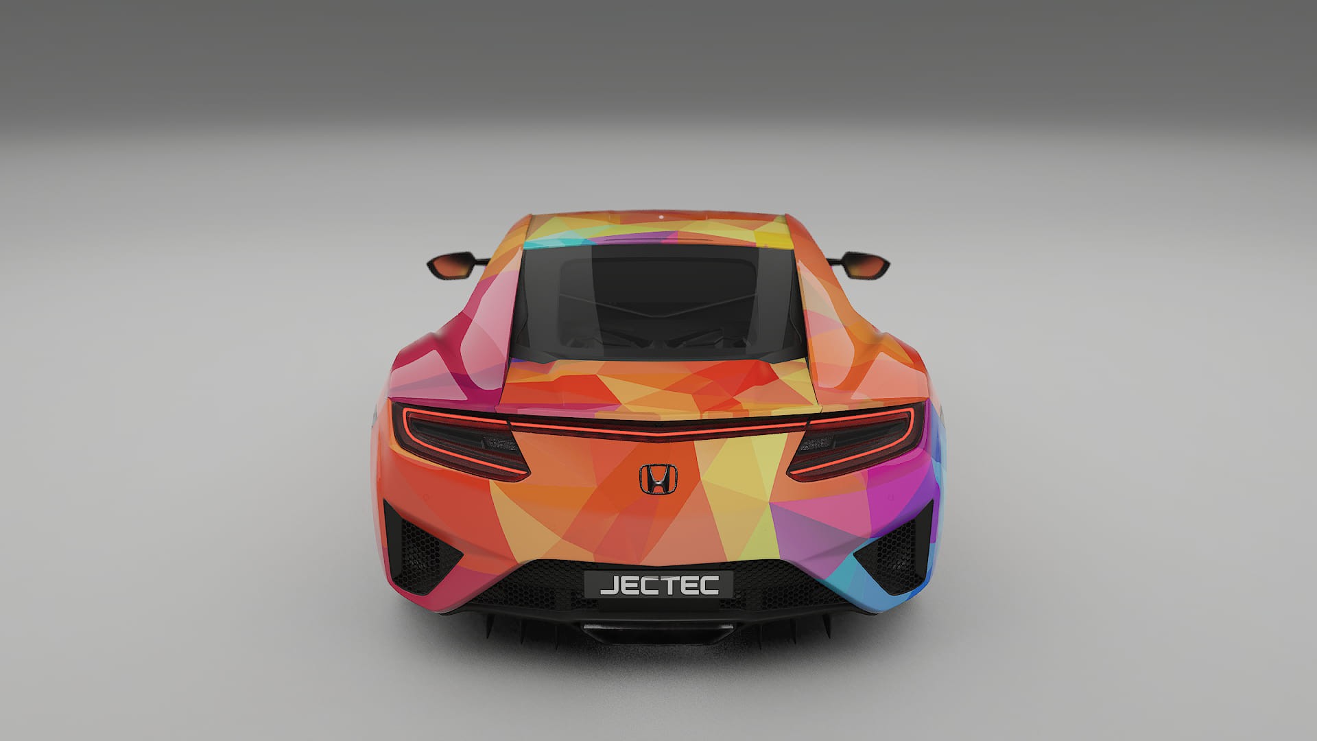 Honda NSX prefacelift pre-LCI VECTOR VIBE – Designad Wrap PPF-sats i utskrivbar polyuretanfilm