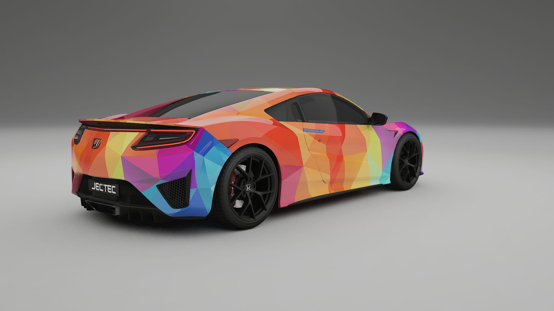 Honda NSX prefacelift pre-LCI VECTOR VIBE – Designad Wrap PPF-sats i utskrivbar polyuretanfilm