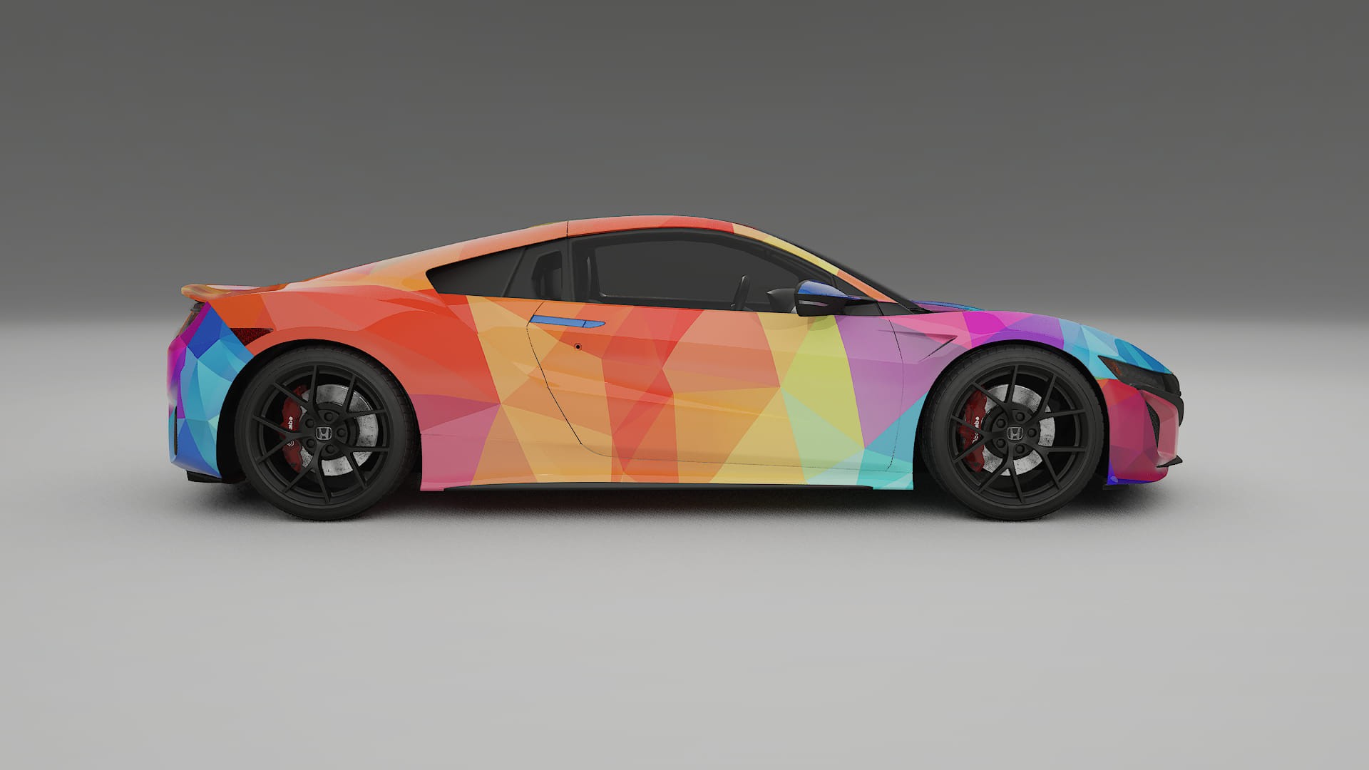 Honda NSX prefacelift pre-LCI VECTOR VIBE – Designad Wrap PPF-sats i utskrivbar polyuretanfilm