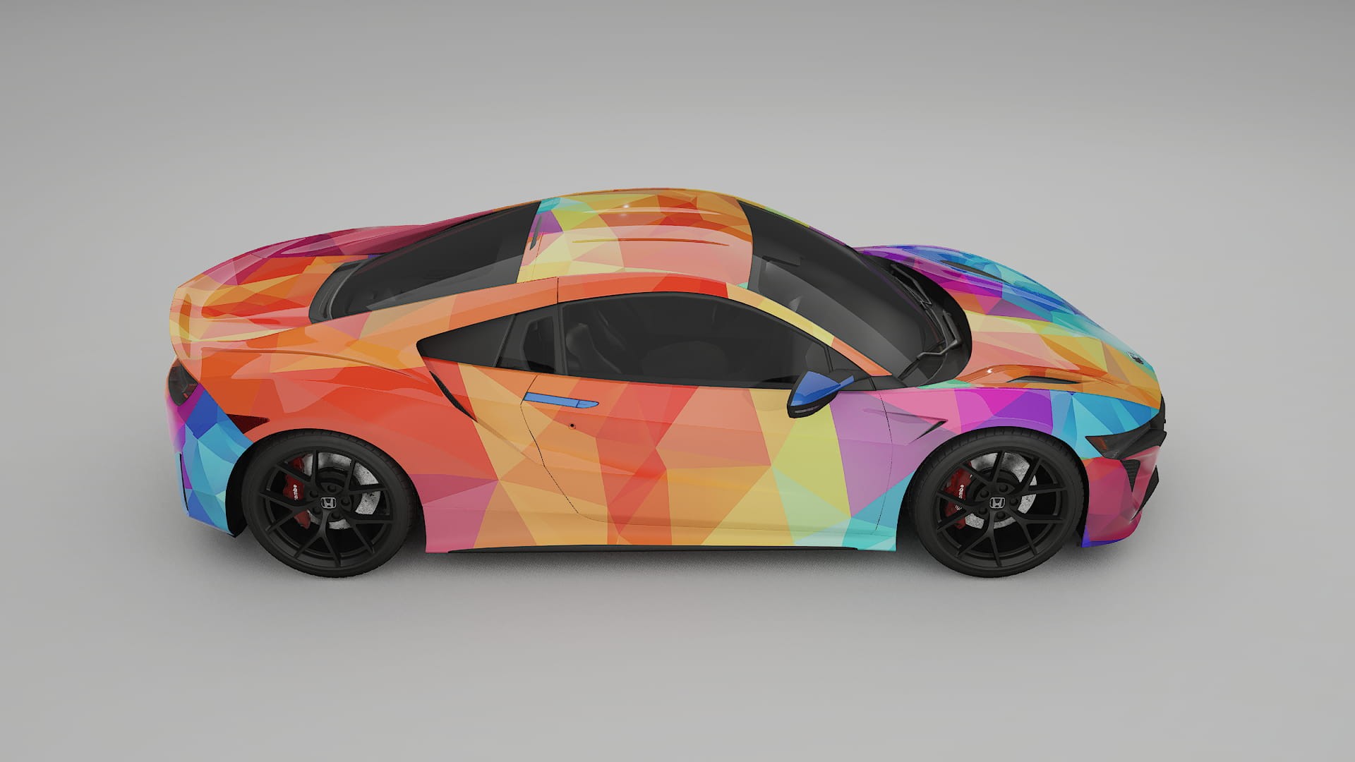Honda NSX prefacelift pre-LCI VECTOR VIBE – Designad Wrap PPF-sats i utskrivbar polyuretanfilm