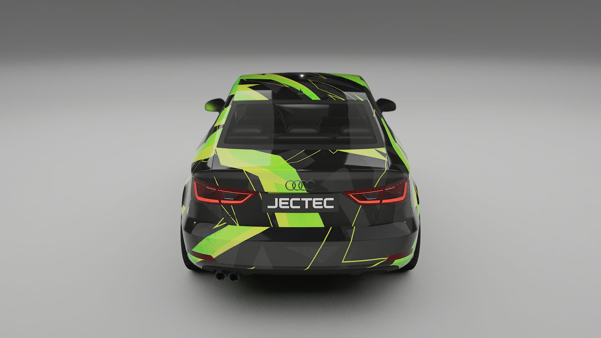 Audi A3 8V sedan prefacelift pre-LCI NINJA TURTLES – Designad Wrap PPF-sats i utskrivbar polyuretanfilm