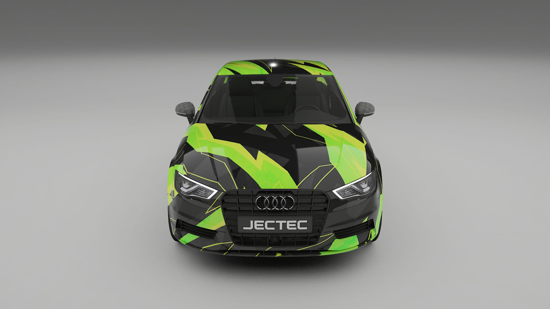 Audi A3 8V sedan prefacelift pre-LCI NINJA TURTLES – Designad Wrap PPF-sats i utskrivbar polyuretanfilm