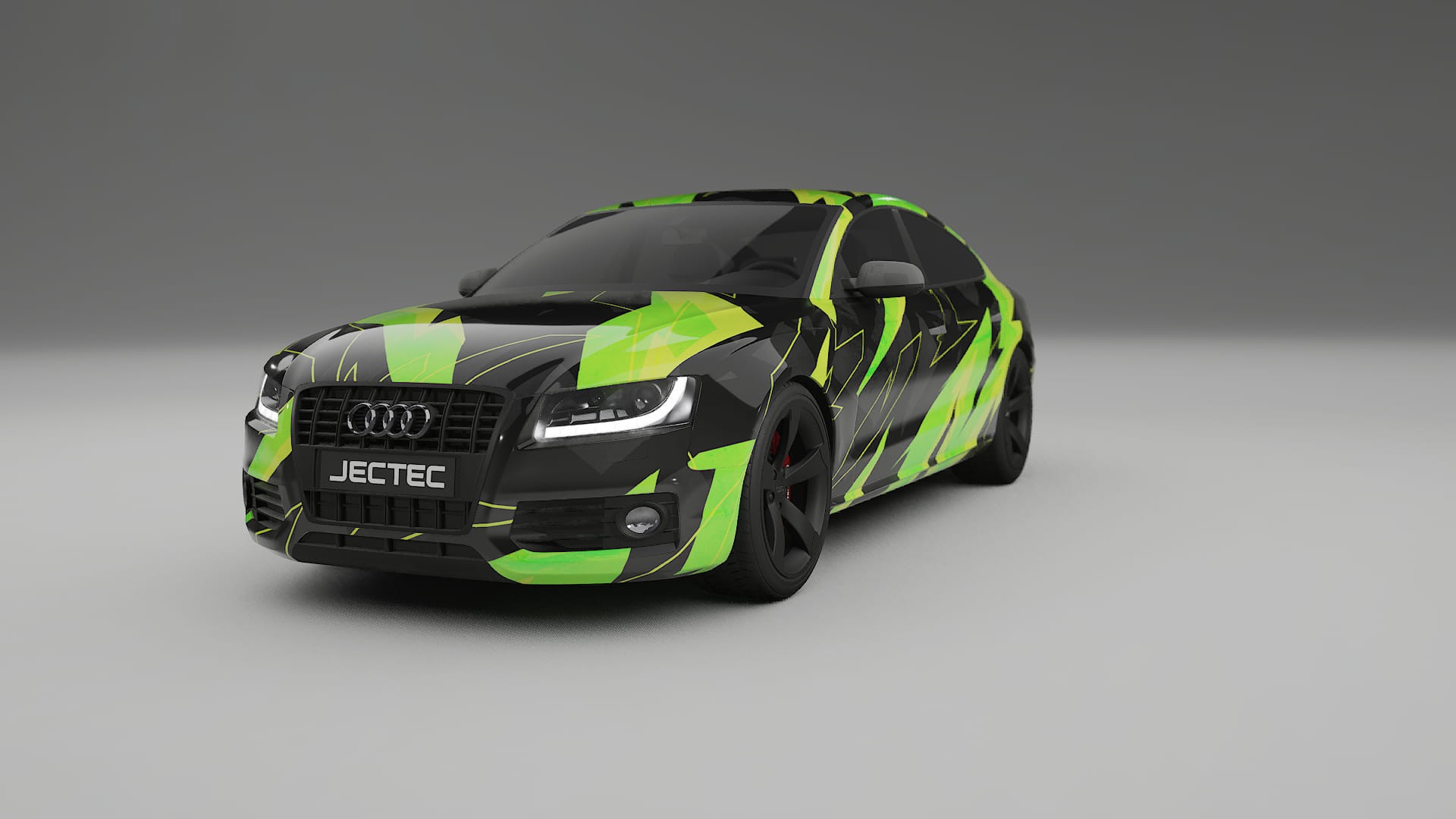 Audi A5 8T Sportback prefacelift pre-LCI NINJA TURTLES – Designad Wrap PPF-sats i utskrivbar polyuretanfilm