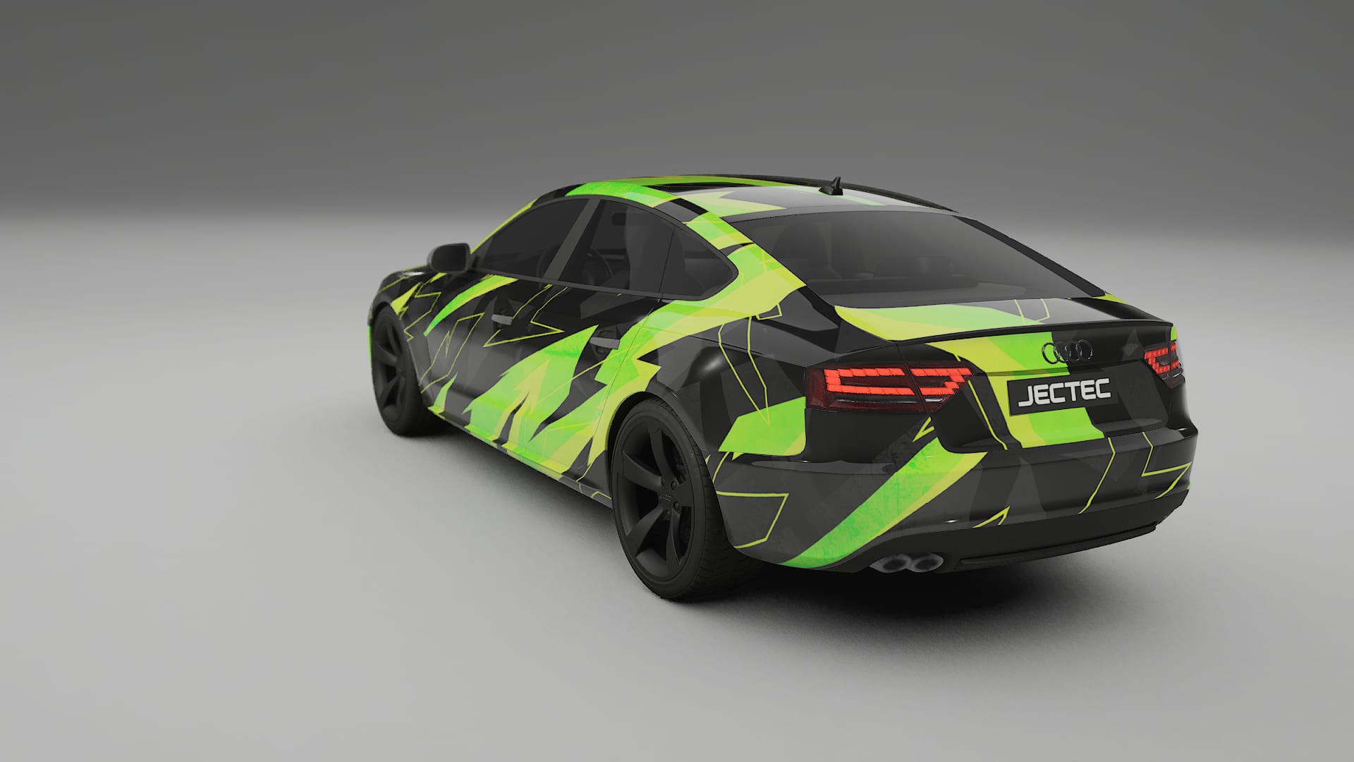Audi A5 8T Sportback prefacelift pre-LCI NINJA TURTLES – Designad Wrap PPF-sats i utskrivbar polyuretanfilm