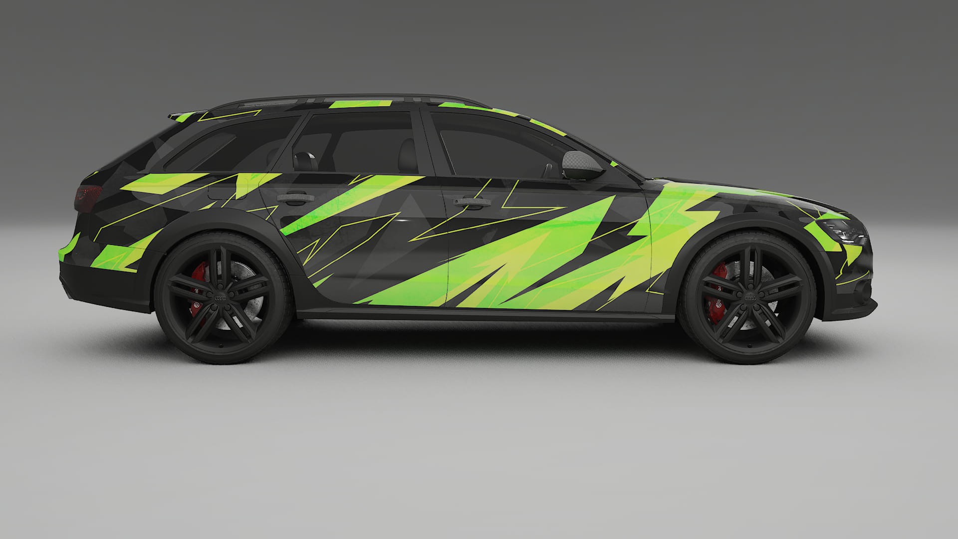 Audi A6 Allroad C7 prefacelift pre-LCI NINJA TURTLES – Designad Wrap PPF-sats i utskrivbar polyuretanfilm