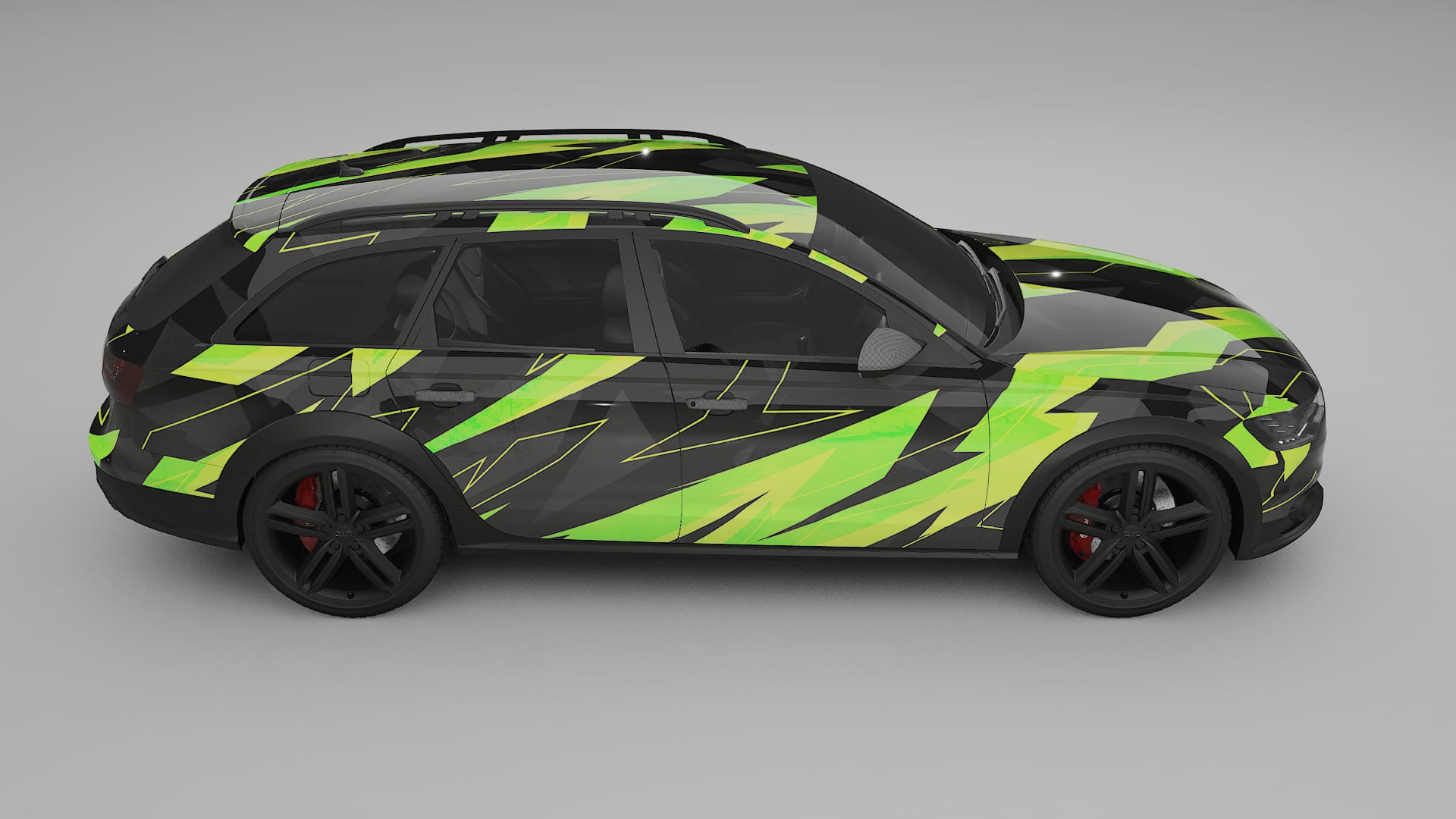 Audi A6 Allroad C7 prefacelift pre-LCI NINJA TURTLES – Designad Wrap PPF-sats i utskrivbar polyuretanfilm