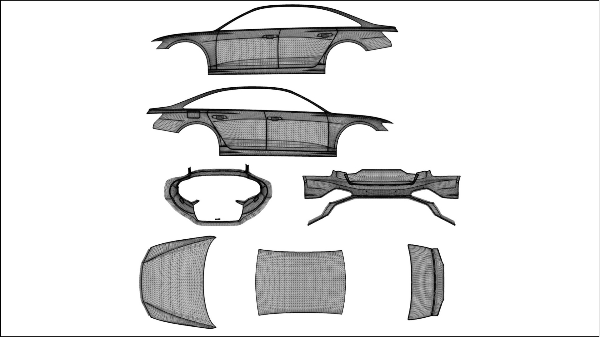 Audi A6 S-Line C8 NINJA TURTLES – Designad Wrap PPF-sats i utskrivbar polyuretanfilm
