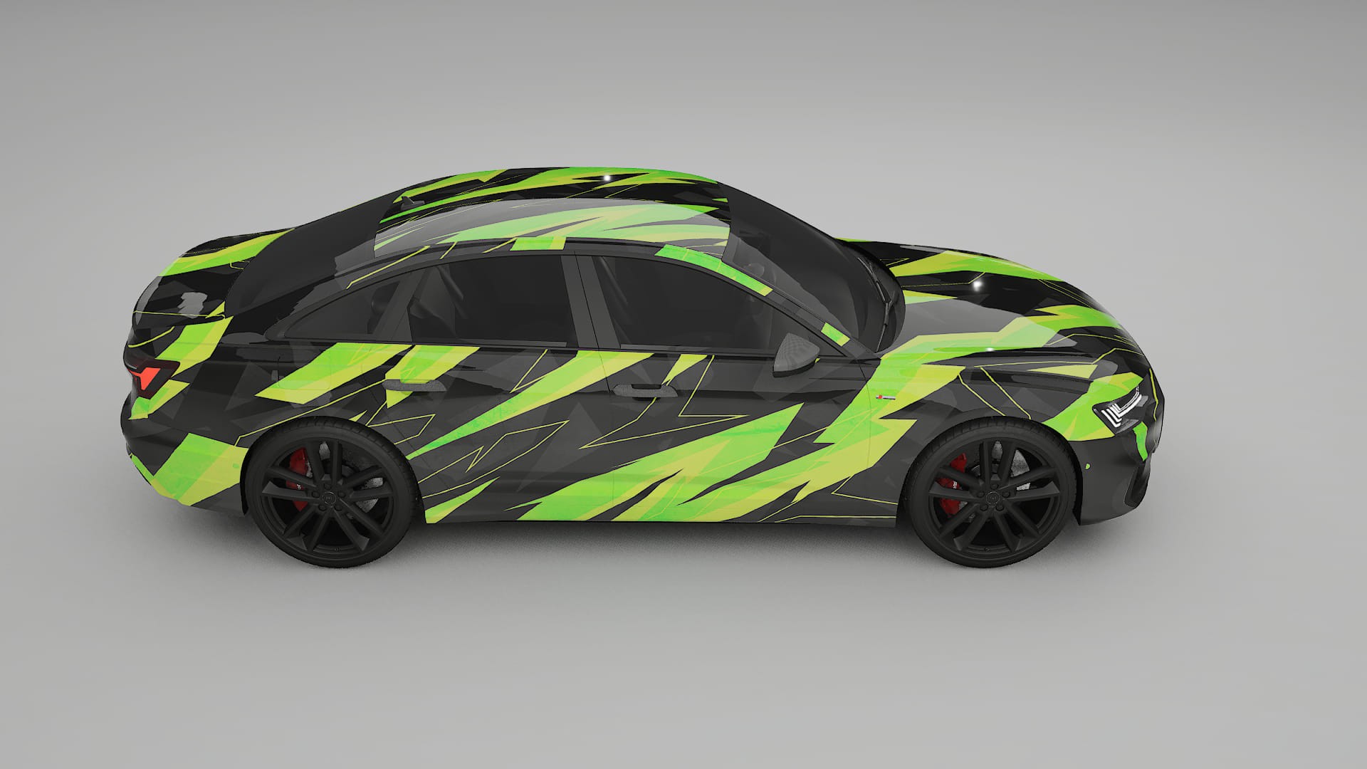 Audi A6 S-Line C8 NINJA TURTLES – Designad Wrap PPF-sats i utskrivbar polyuretanfilm