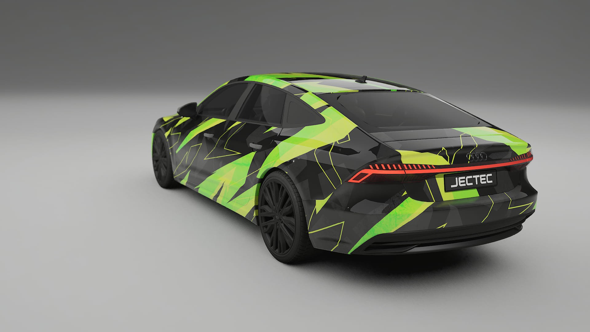 Audi A7 C8 Sportback prefacelift pre-LCI NINJA TURTLES – Designad Wrap PPF-sats i utskrivbar polyuretanfilm
