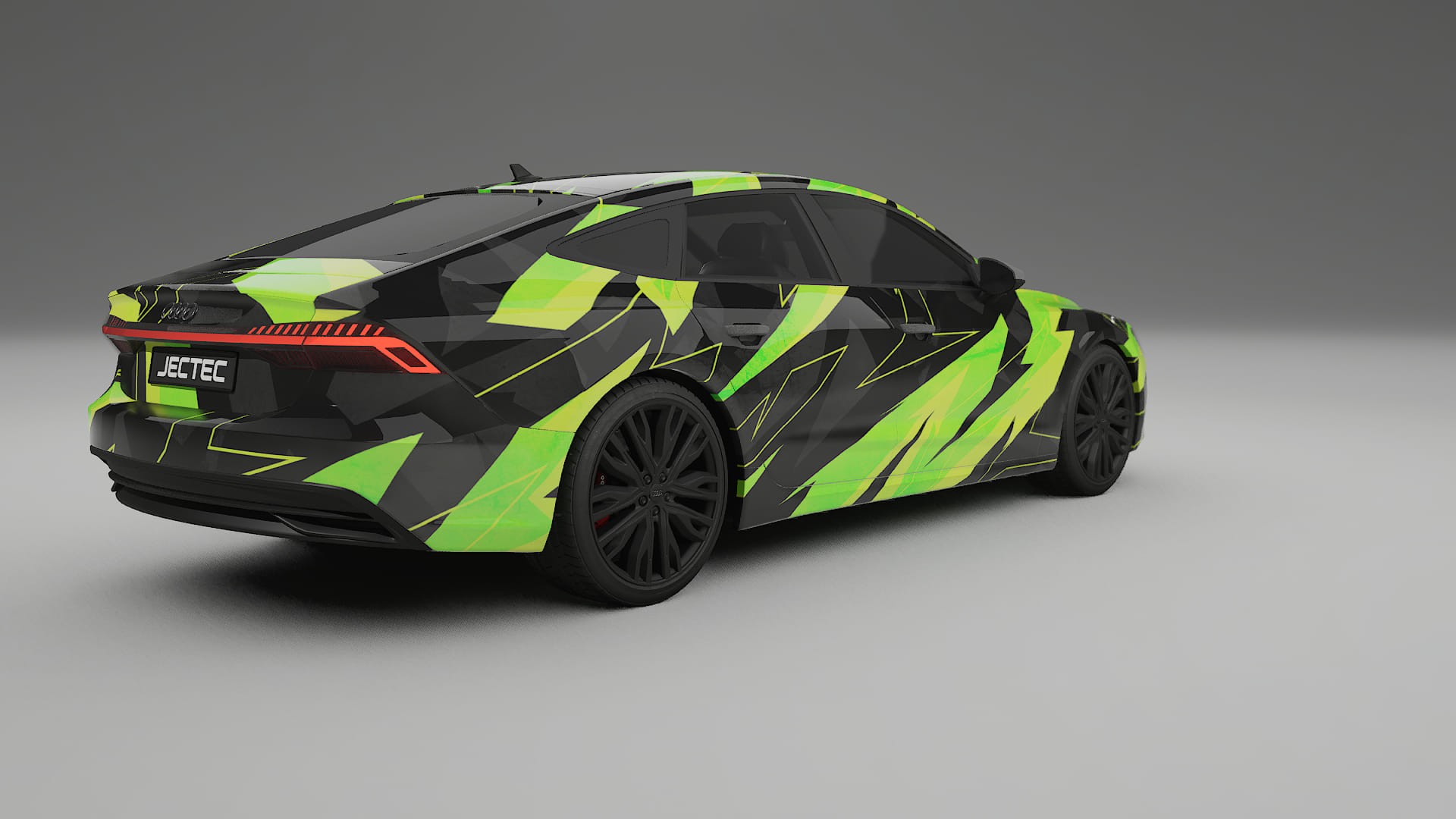 Audi A7 C8 Sportback prefacelift pre-LCI NINJA TURTLES – Designad Wrap PPF-sats i utskrivbar polyuretanfilm