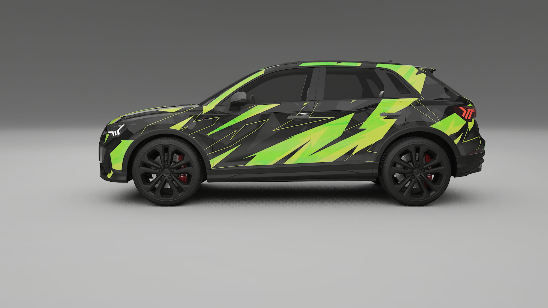 Audi Q3 S-Line F3 NINJA TURTLES – Designad Wrap PPF-sats i utskrivbar polyuretanfilm