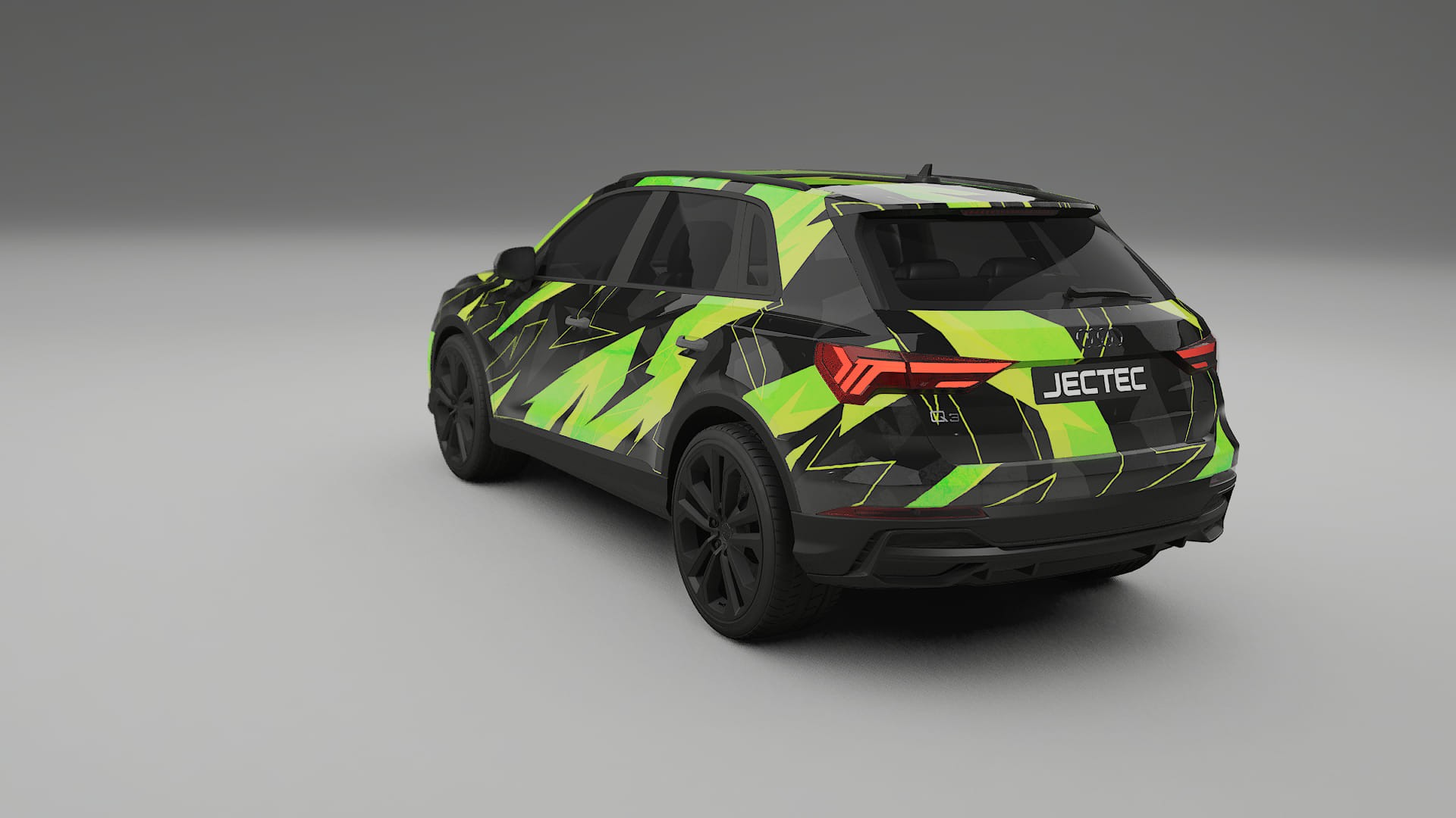 Audi Q3 S-Line F3 NINJA TURTLES – Designad Wrap PPF-sats i utskrivbar polyuretanfilm