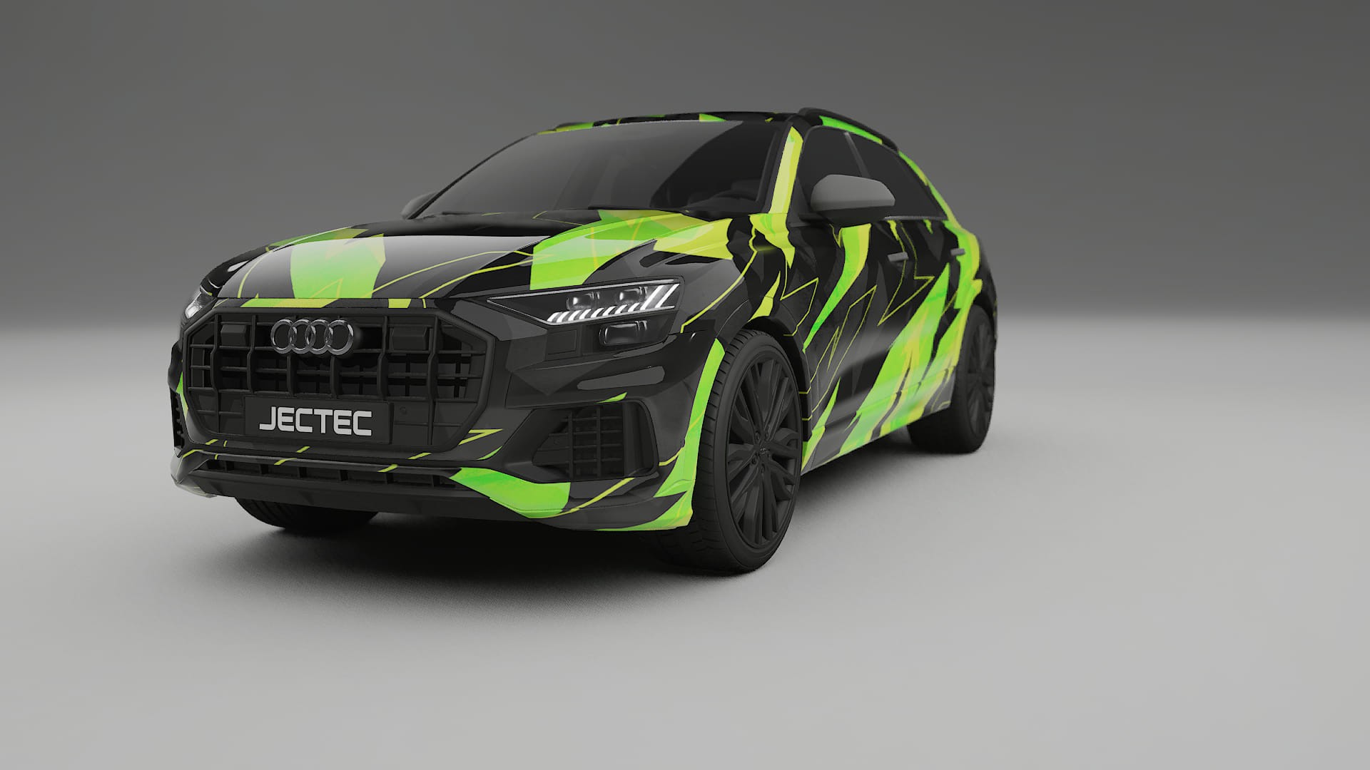 Audi Q8 F1 prefacelift pre-LCI NINJA TURTLES – Designad Wrap PPF-sats i utskrivbar polyuretanfilm