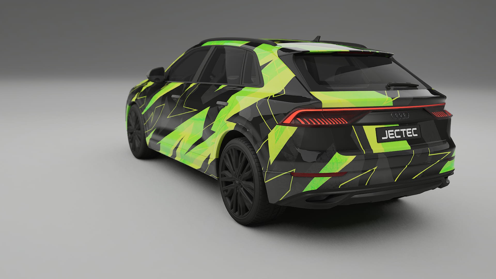 Audi Q8 F1 prefacelift pre-LCI NINJA TURTLES – Designad Wrap PPF-sats i utskrivbar polyuretanfilm