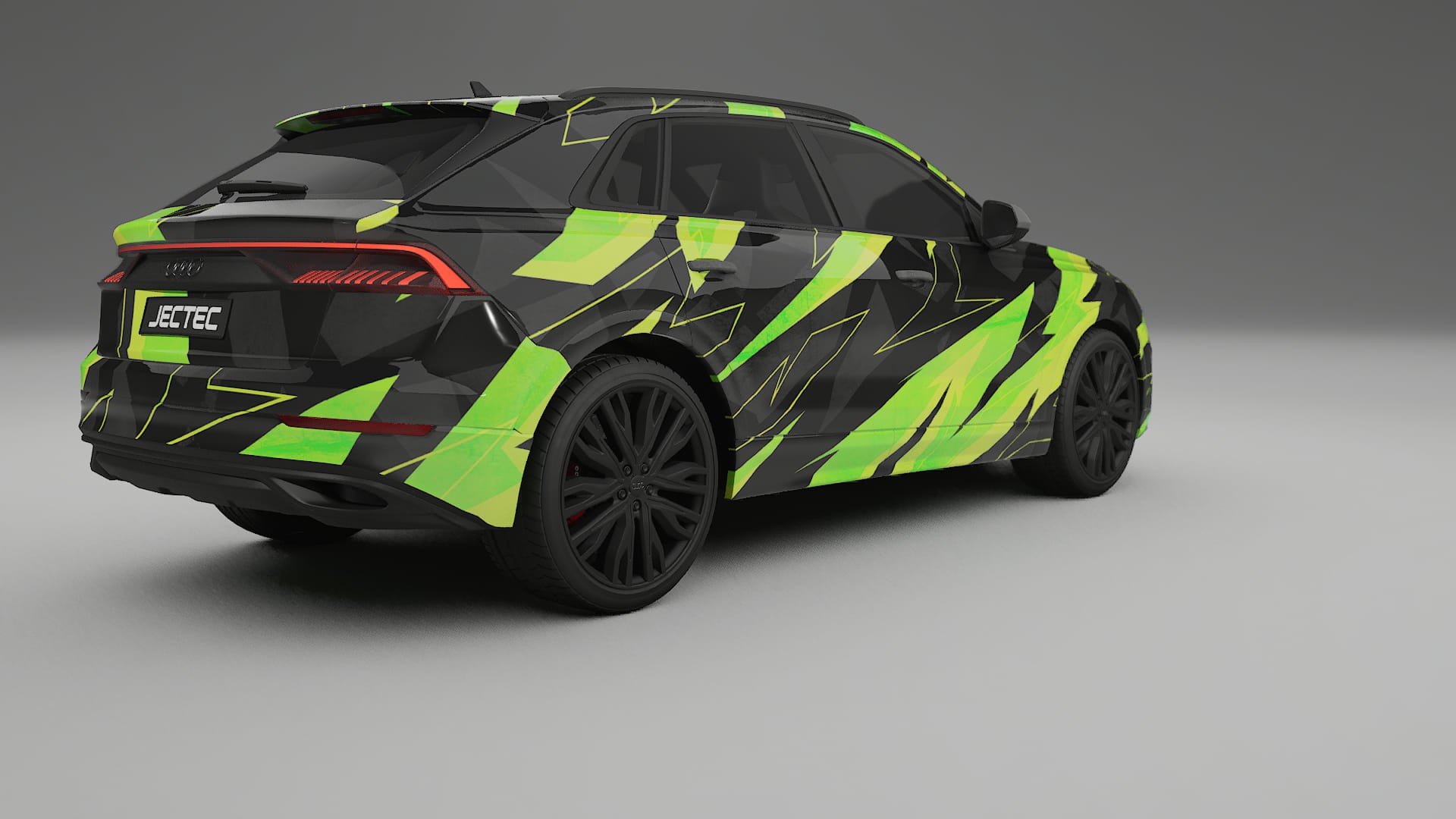 Audi Q8 F1 prefacelift pre-LCI NINJA TURTLES – Designad Wrap PPF-sats i utskrivbar polyuretanfilm