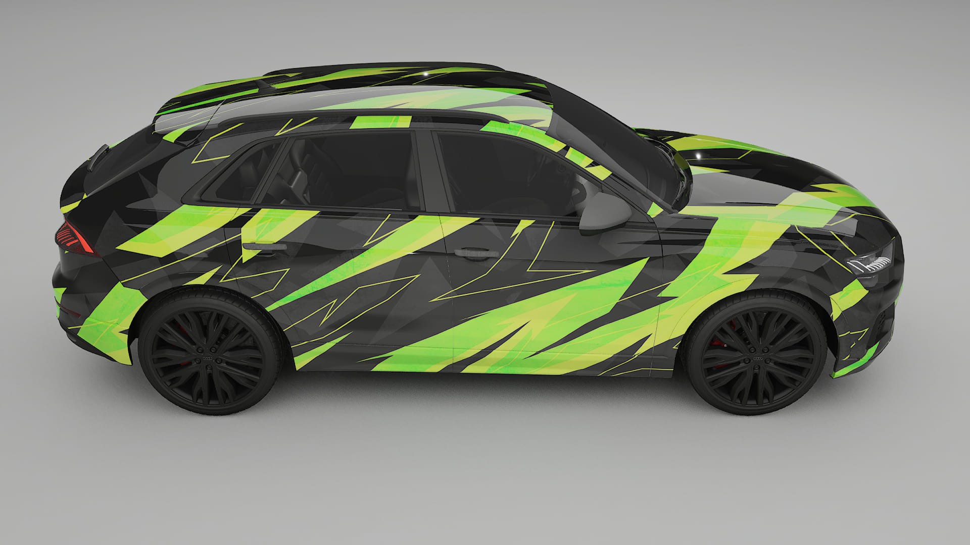 Audi Q8 F1 prefacelift pre-LCI NINJA TURTLES – Designad Wrap PPF-sats i utskrivbar polyuretanfilm